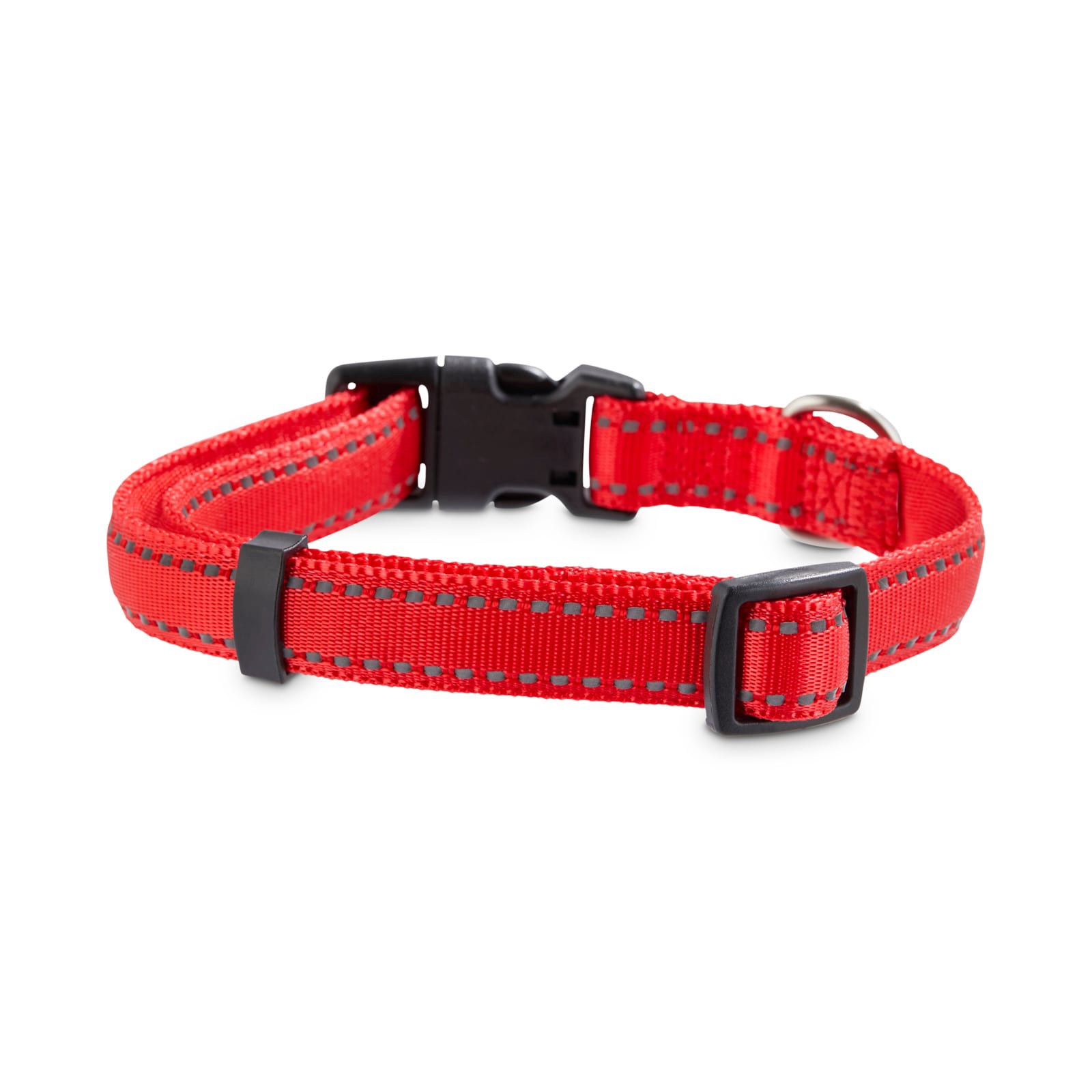 slide 2 of 2, Youly Reflective Red Dog collar , Medium, 1 ct