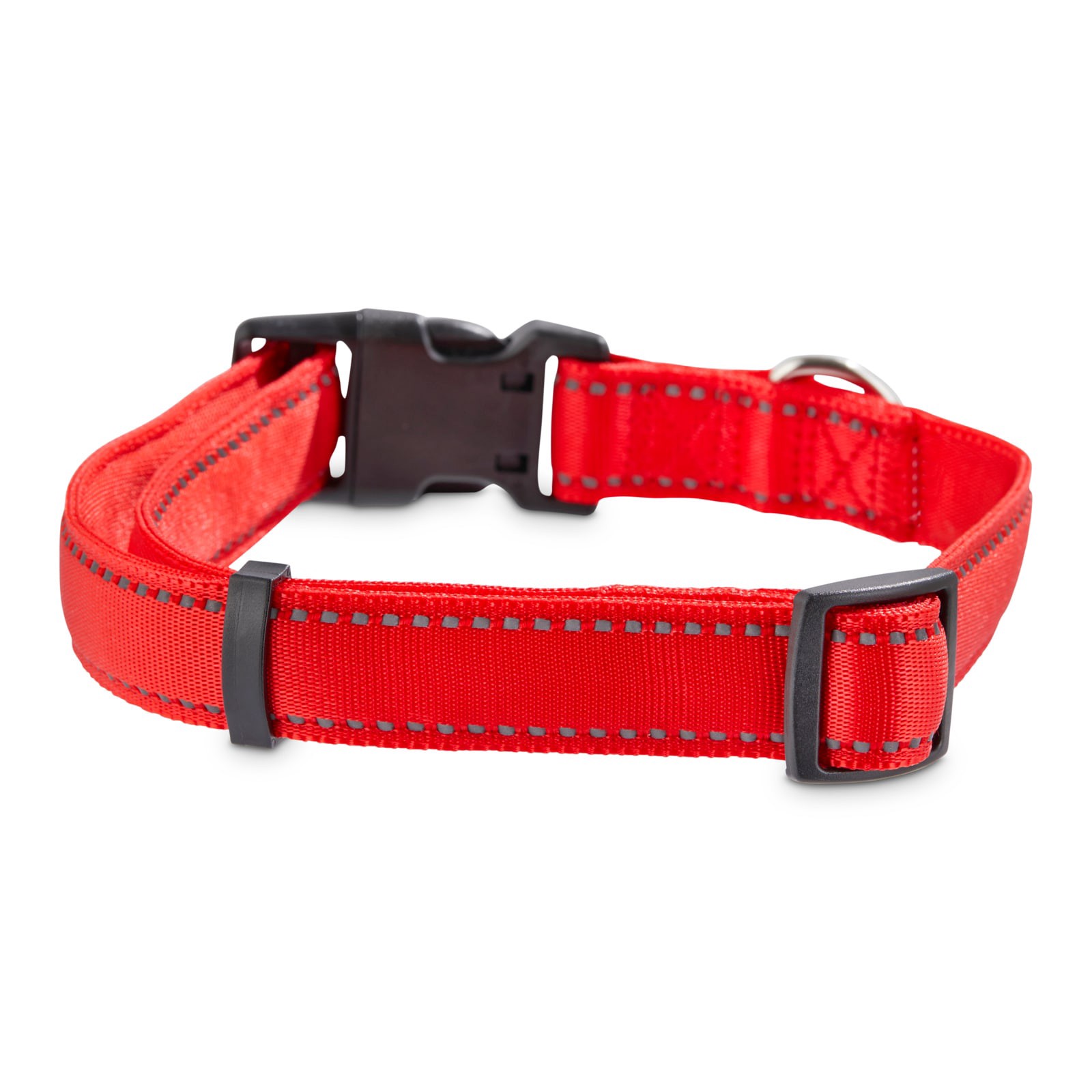 slide 2 of 2, Youly Reflective Red Dog collar , Large, 1 ct