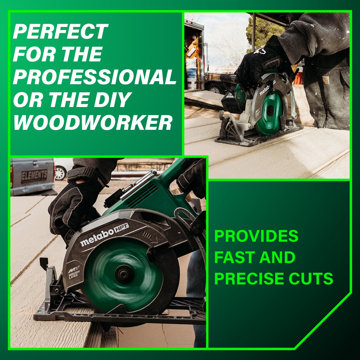 slide 3 of 6, Metabo HPT Multi-Volt 36-volt 4 -Amp 7-1/4-in Brushless Hybrid Capable Cordless Circular saw (Battery Included and Charger Included), 1 ct