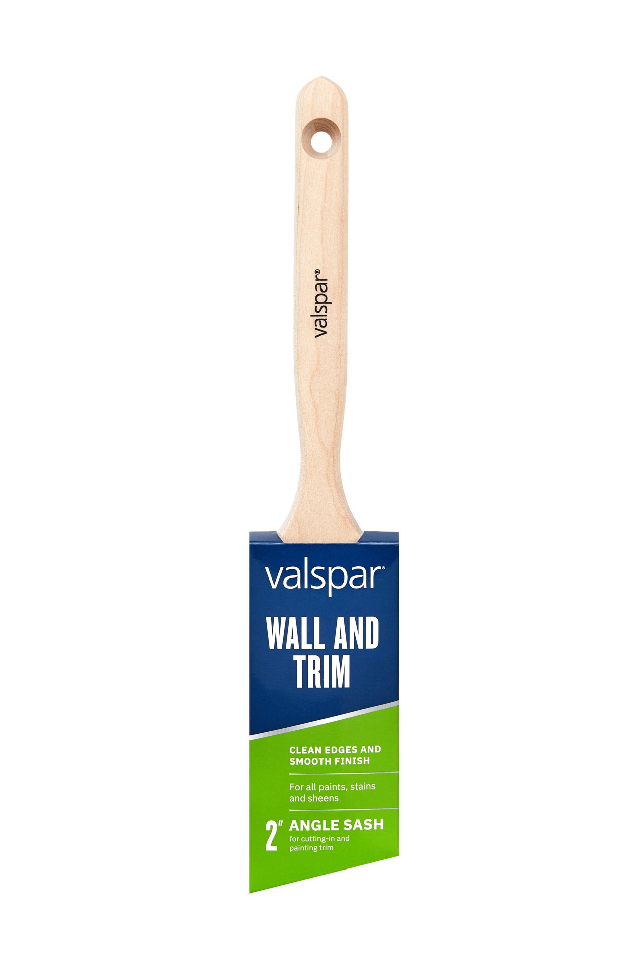slide 1 of 6, Valspar Wall and Trim 2-in Reusable Angle Wall Trim Brush, 1 ct