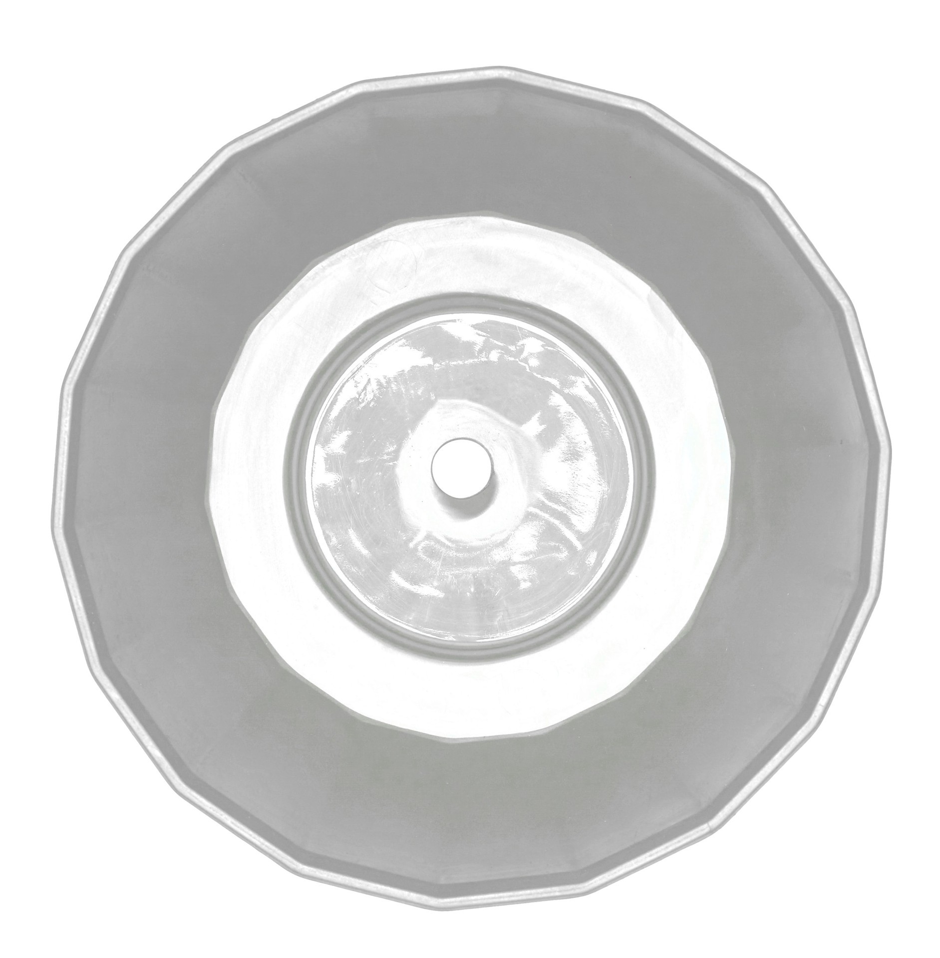 slide 4 of 6, Ready Refill Round 7.7-in W x 7.7-in L White Resin Indoor/Outdoor Planter, 1 ct