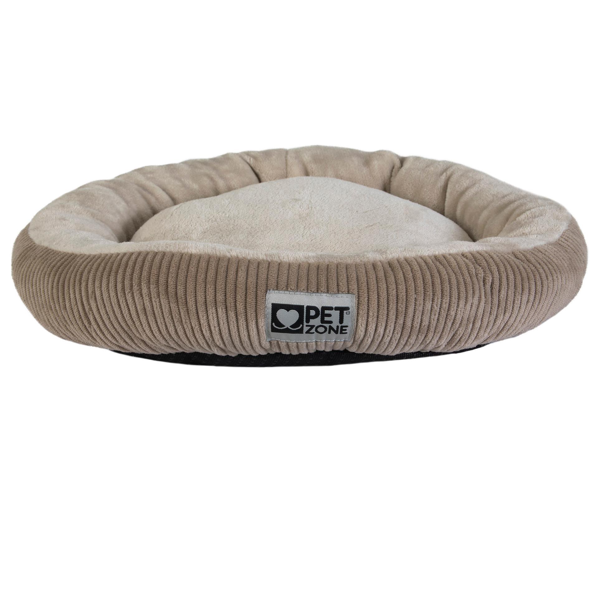 slide 3 of 5, Pet Zone Round Grey Polyester Pillow ( Medium ), 1 ct