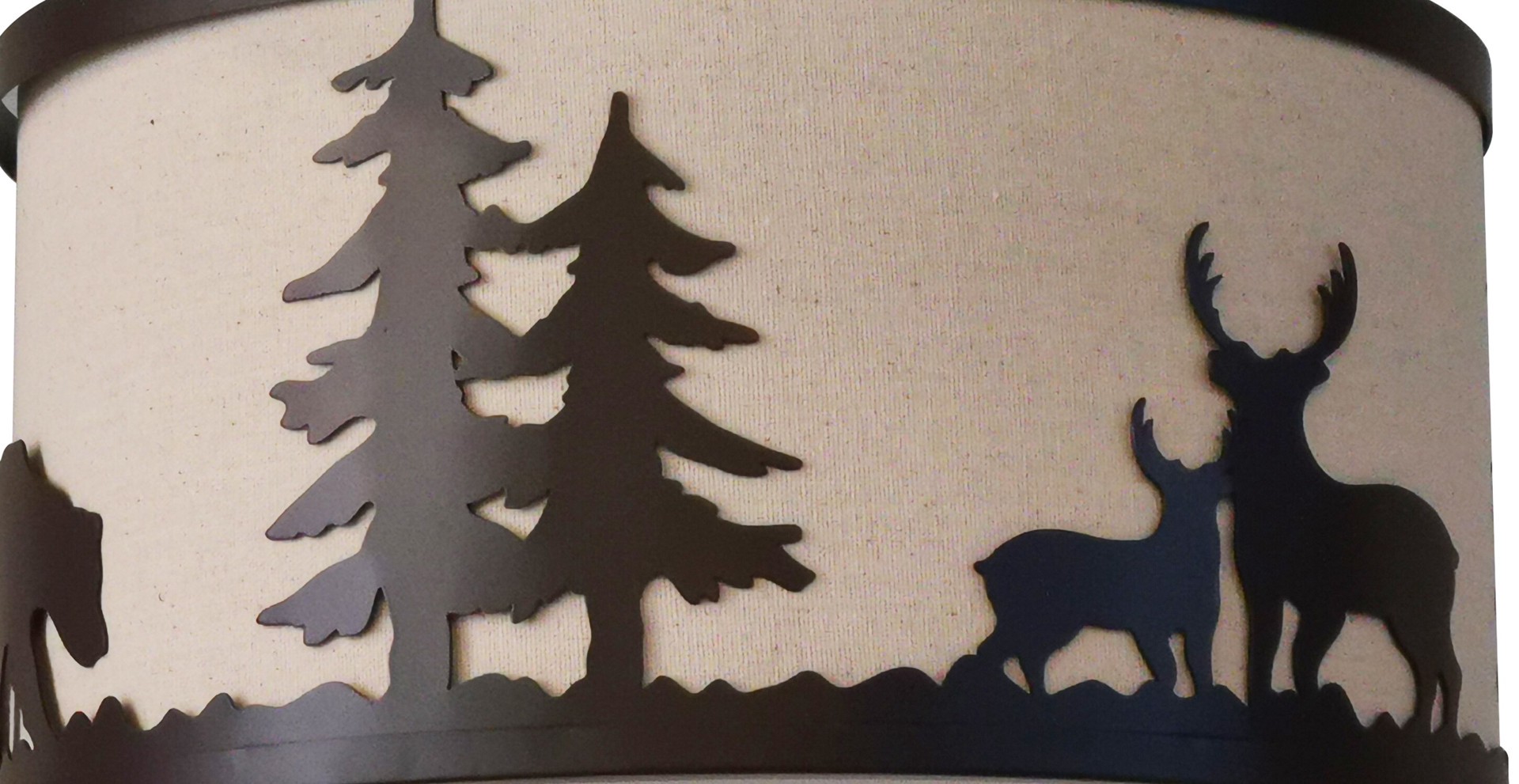 slide 4 of 6, allen + roth Hendersonville 3 -Light 13-in Matte Bronze Semi Flush Mount Light, 1 ct