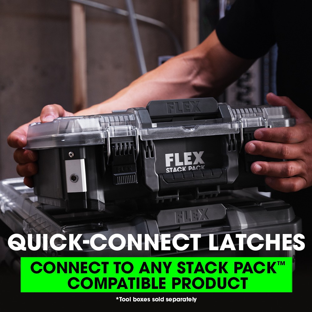 slide 2 of 6, FLEX STACK PACK Medium Organizer Box 11-in W x 5.6-in H x 14.8-in D Metal Tool Box, 1 ct