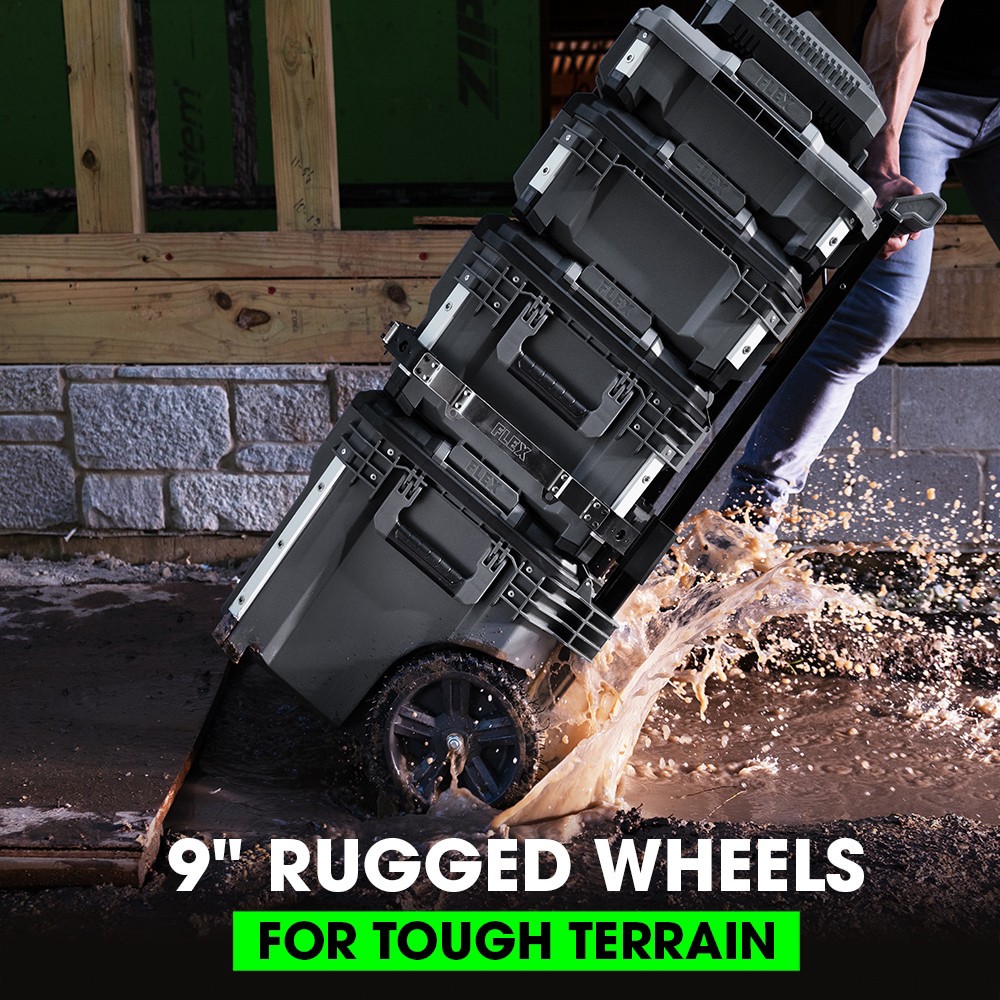 slide 3 of 6, FLEX STACK PACK Rolling Tool Box 22-in W x 26.3-in H x 19.2-in D Metal Rolling Tool Box, 1 ct