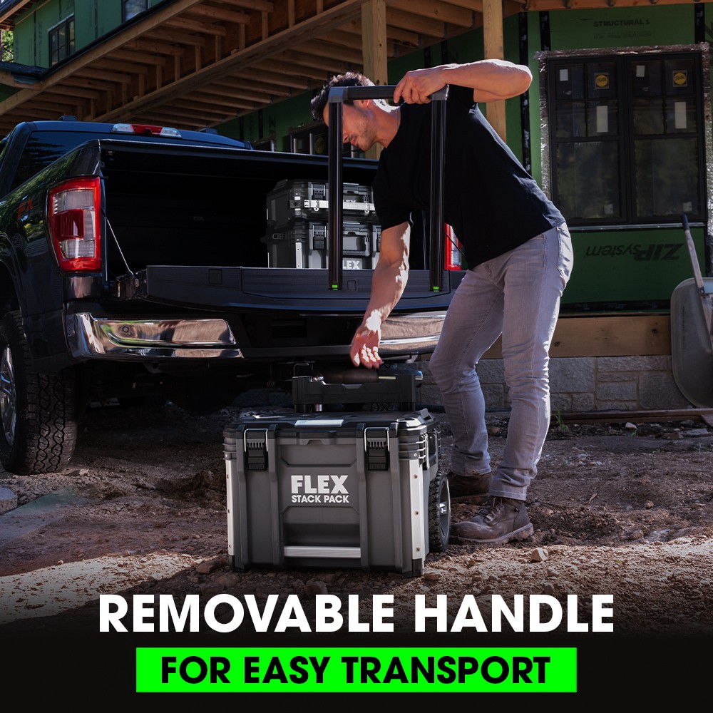 slide 4 of 6, FLEX STACK PACK Rolling Tool Box 22-in W x 26.3-in H x 19.2-in D Metal Rolling Tool Box, 1 ct