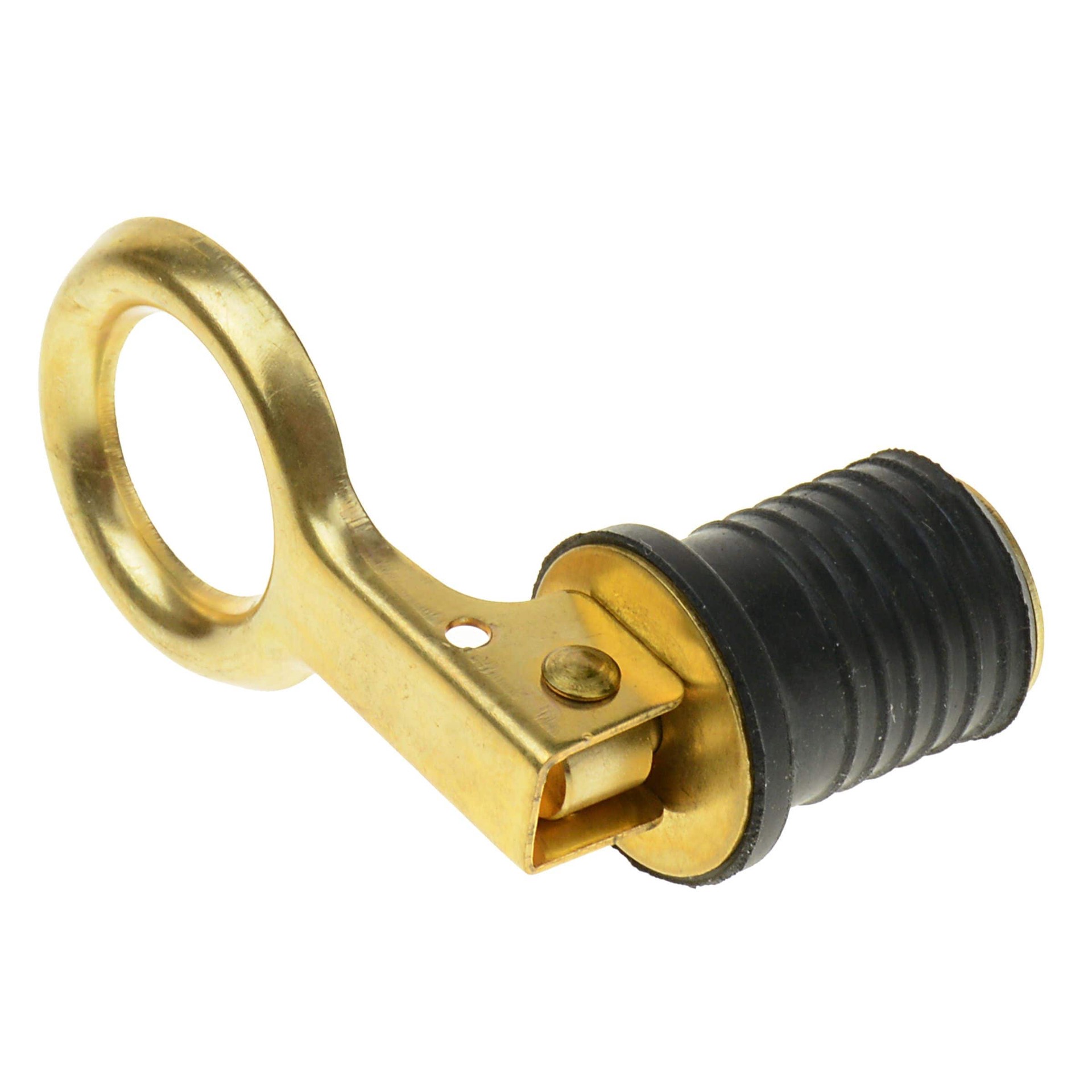 slide 1 of 4, T-H Marine Brass Drain plug, 1 ct