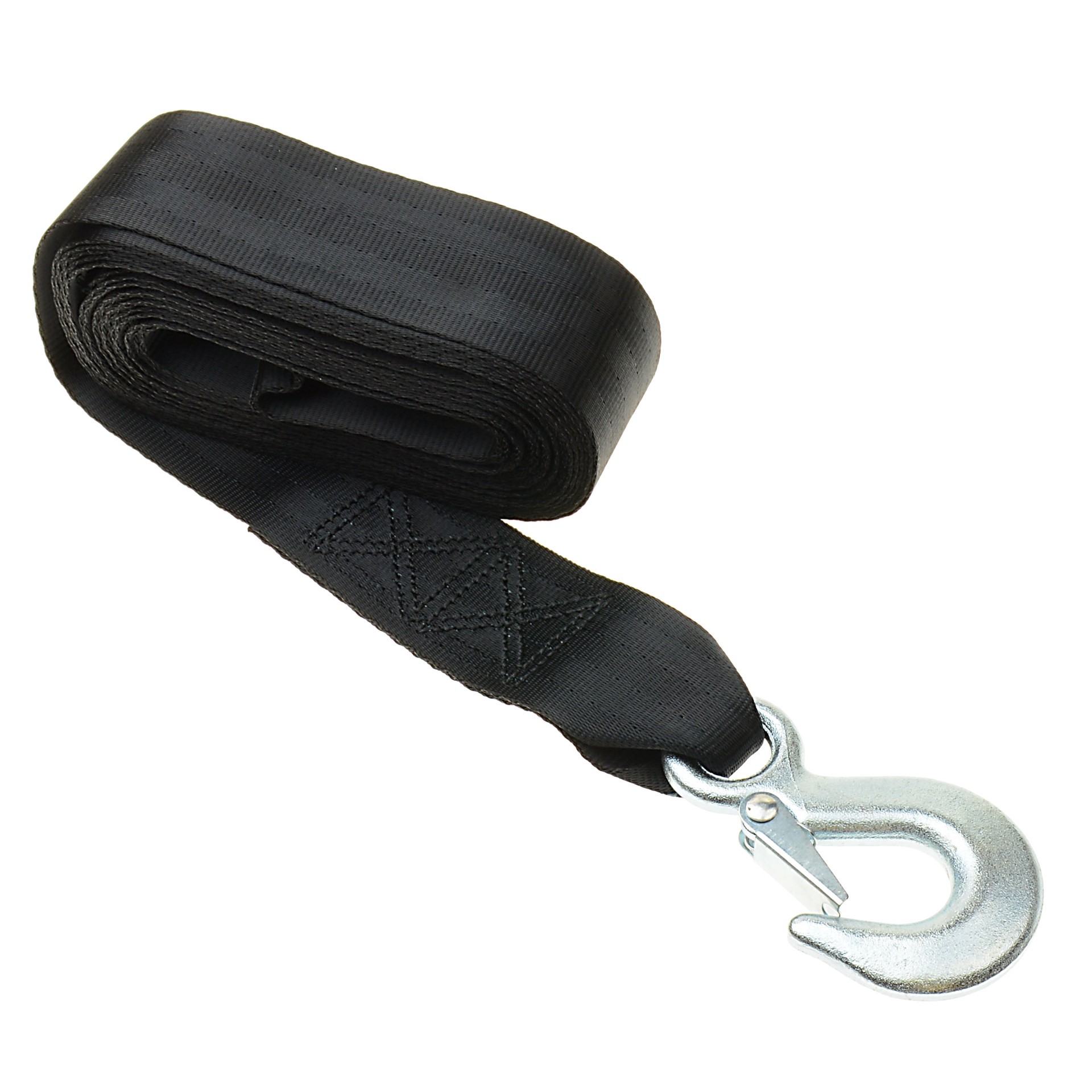 slide 3 of 5, T-H Marine Winch Strap and Hook, 20 Foot x 2 Inch, Tensile Strength 5000 LBS, Trailer Parts & Accessories, 1 ct