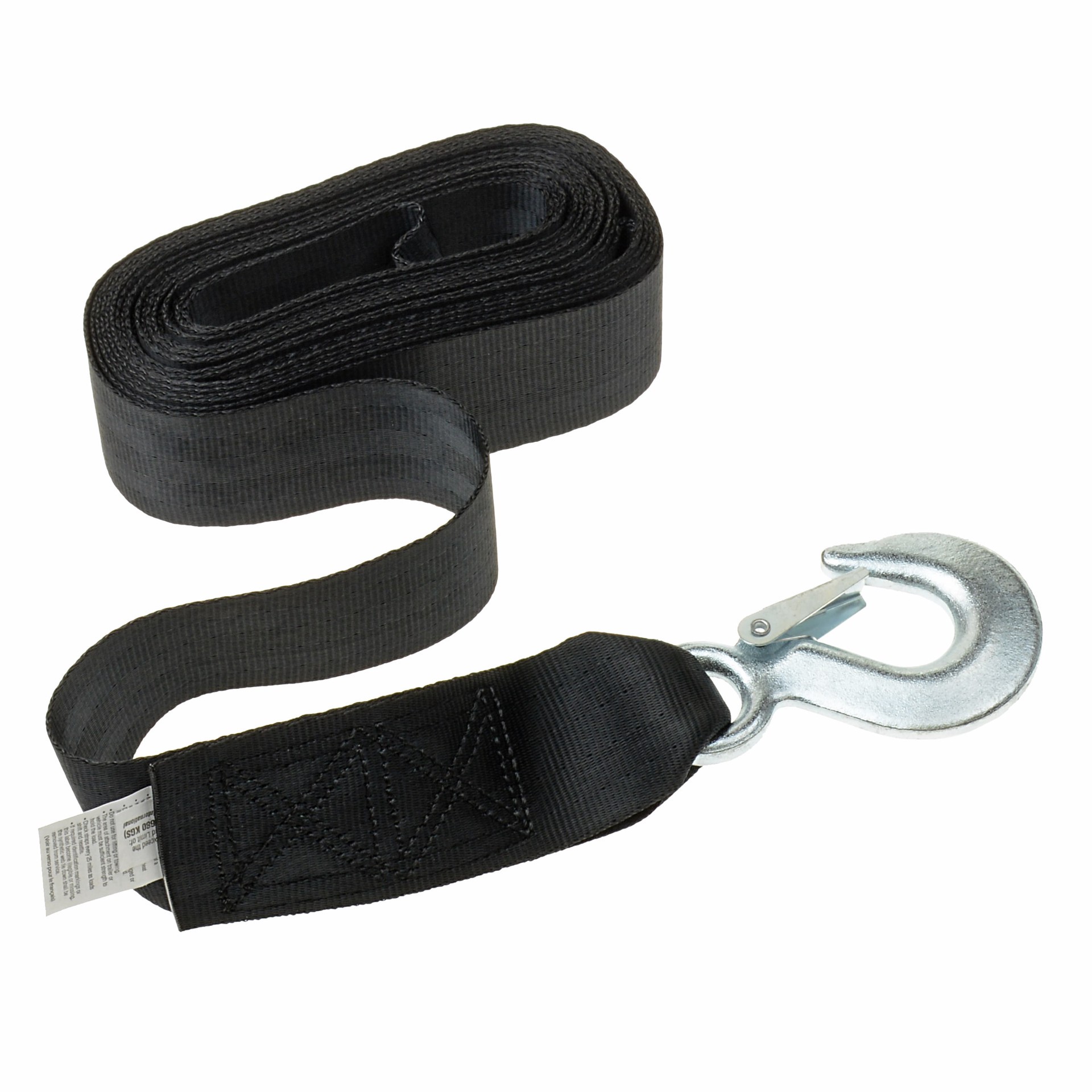 slide 5 of 5, T-H Marine Winch Strap and Hook, 20 Foot x 2 Inch, Tensile Strength 5000 LBS, Trailer Parts & Accessories, 1 ct