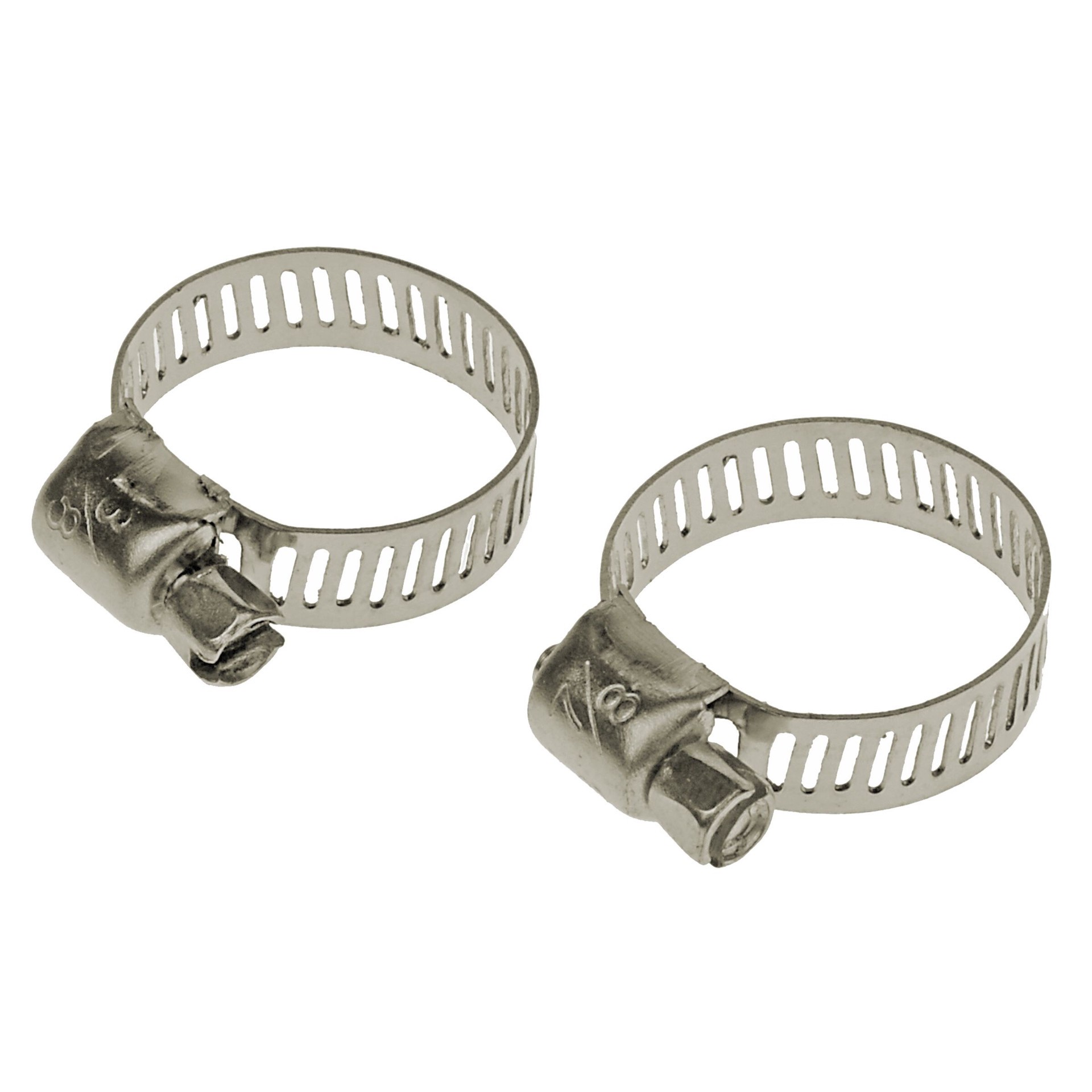 slide 4 of 4, T-H Marine 3/8-in to 7/8-in dia Stainless steel Adjustable clamp, 1 ct
