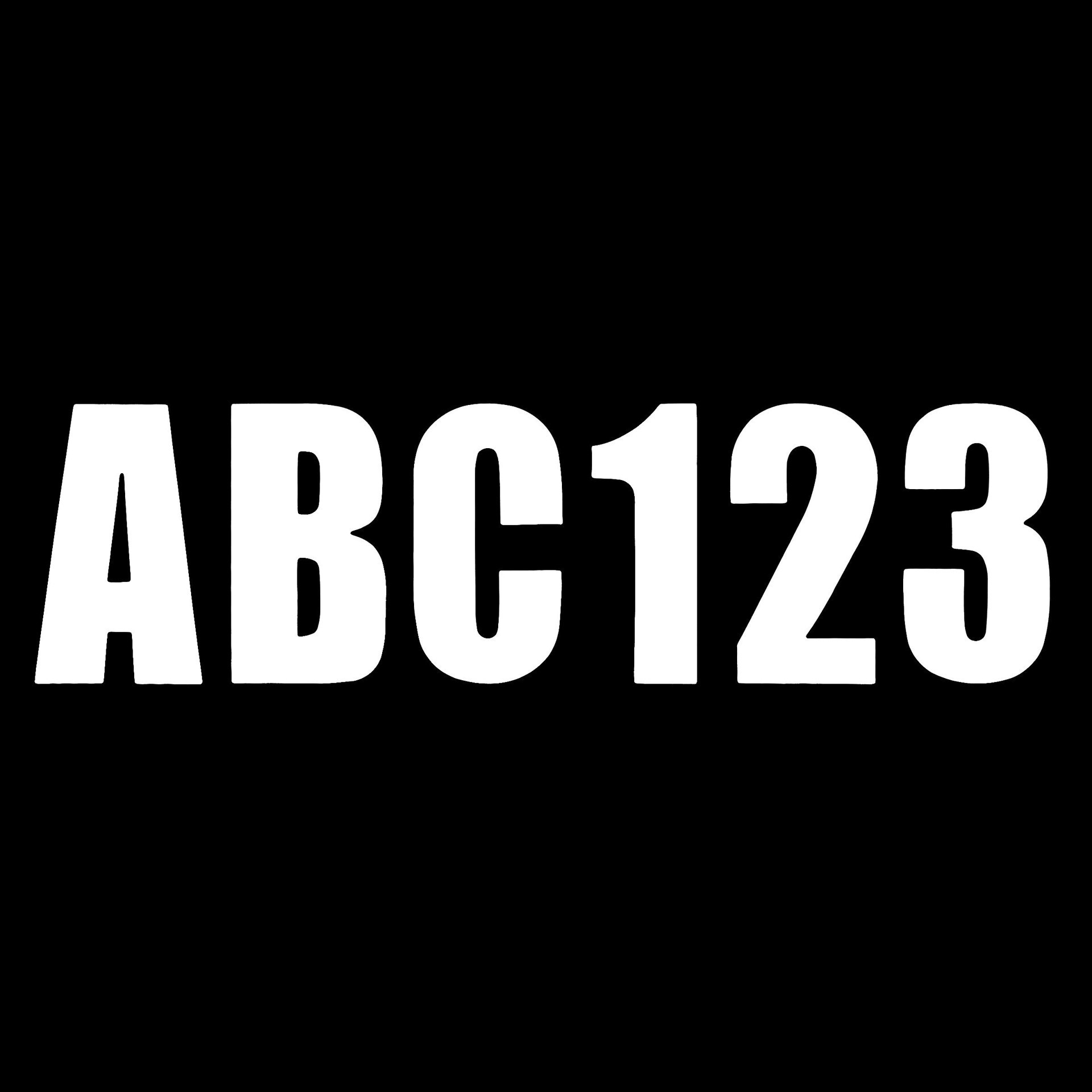 slide 3 of 4, T-H Marine Numbers - Letters 3-in White Number pack Letter and Number Pack, 1 ct