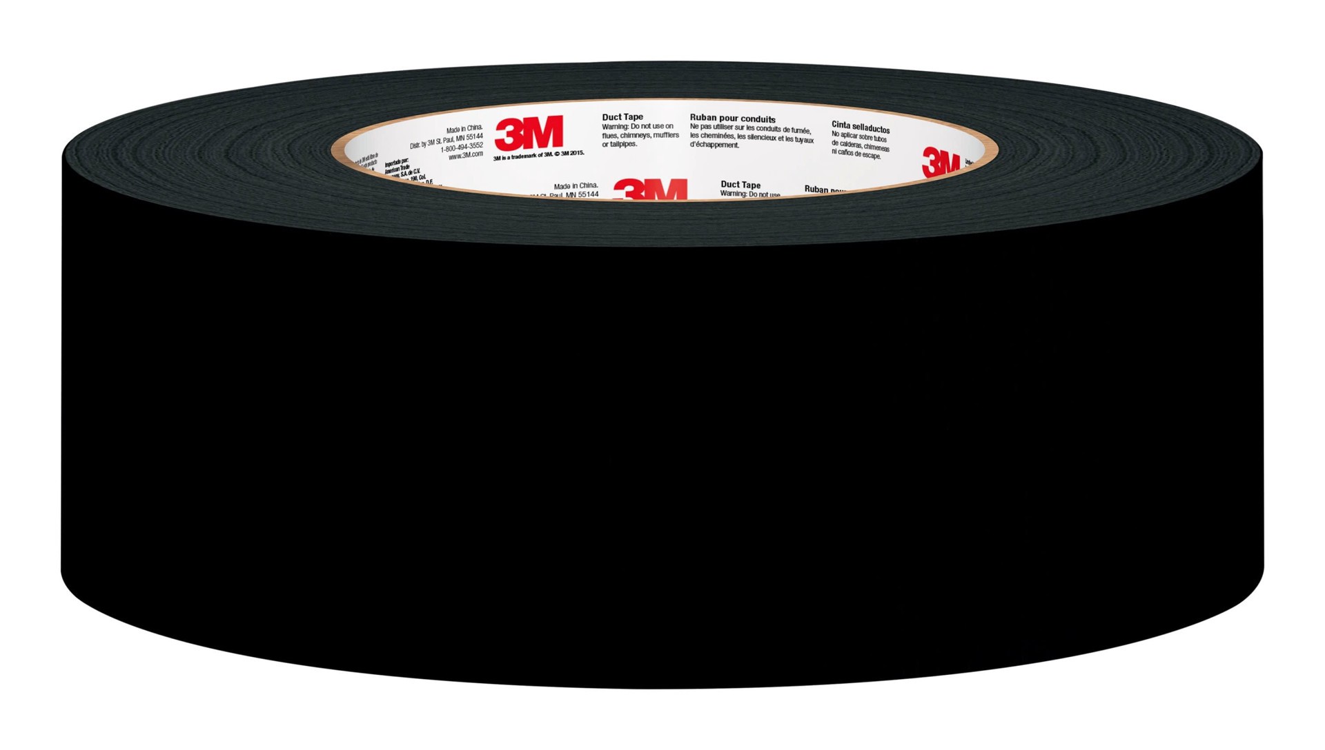 slide 2 of 6, 3M Duct Tape General Purpose Utility Black Rubberized Duct Tape 1.88-in x 45 Yard(s), 1 ct