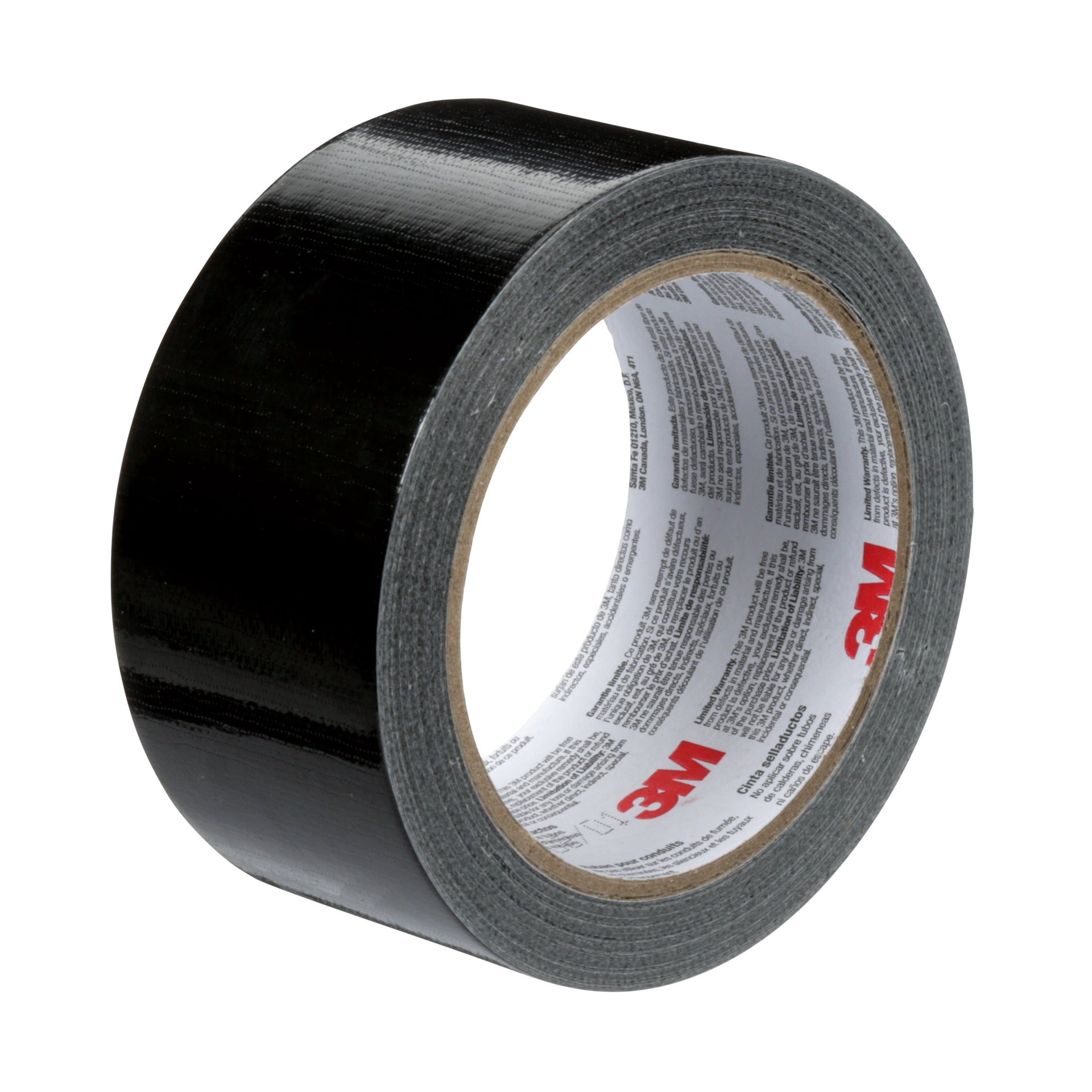 slide 6 of 6, 3M Duct Tape General Purpose Utility Black Rubberized Duct Tape 1.88-in x 45 Yard(s), 1 ct