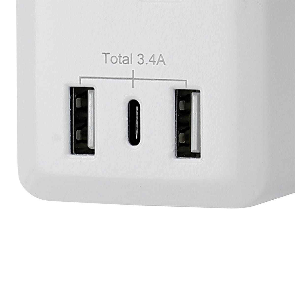 slide 4 of 5, Utilitech 6-ft Indoor 6 -Outlet 600 Joules 600 -Watts 600VA White Indoor USB AC Surge Protector, 1 ct