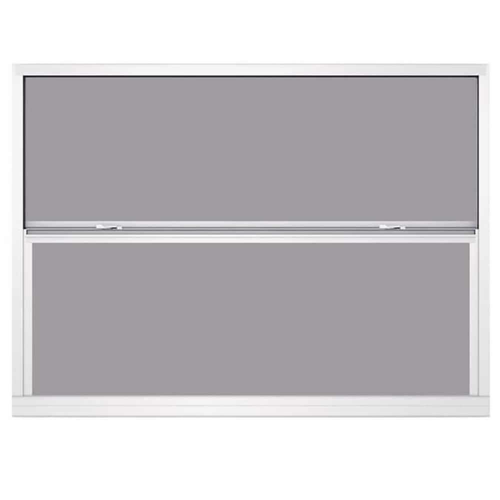 slide 1 of 6, RELIABILT White Exterior Aluminum New Construction Single Hung Window Low-E Single Pane Glass (Half Screen Included), 1 ct