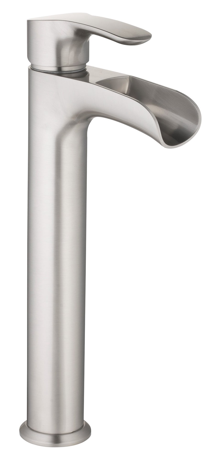 slide 5 of 6, allen + roth Eliza Brushed nickel Vessel 1-handle WaterSense Waterfall Residential Handle Bathroom Sink Faucet with Drain, 1 ct