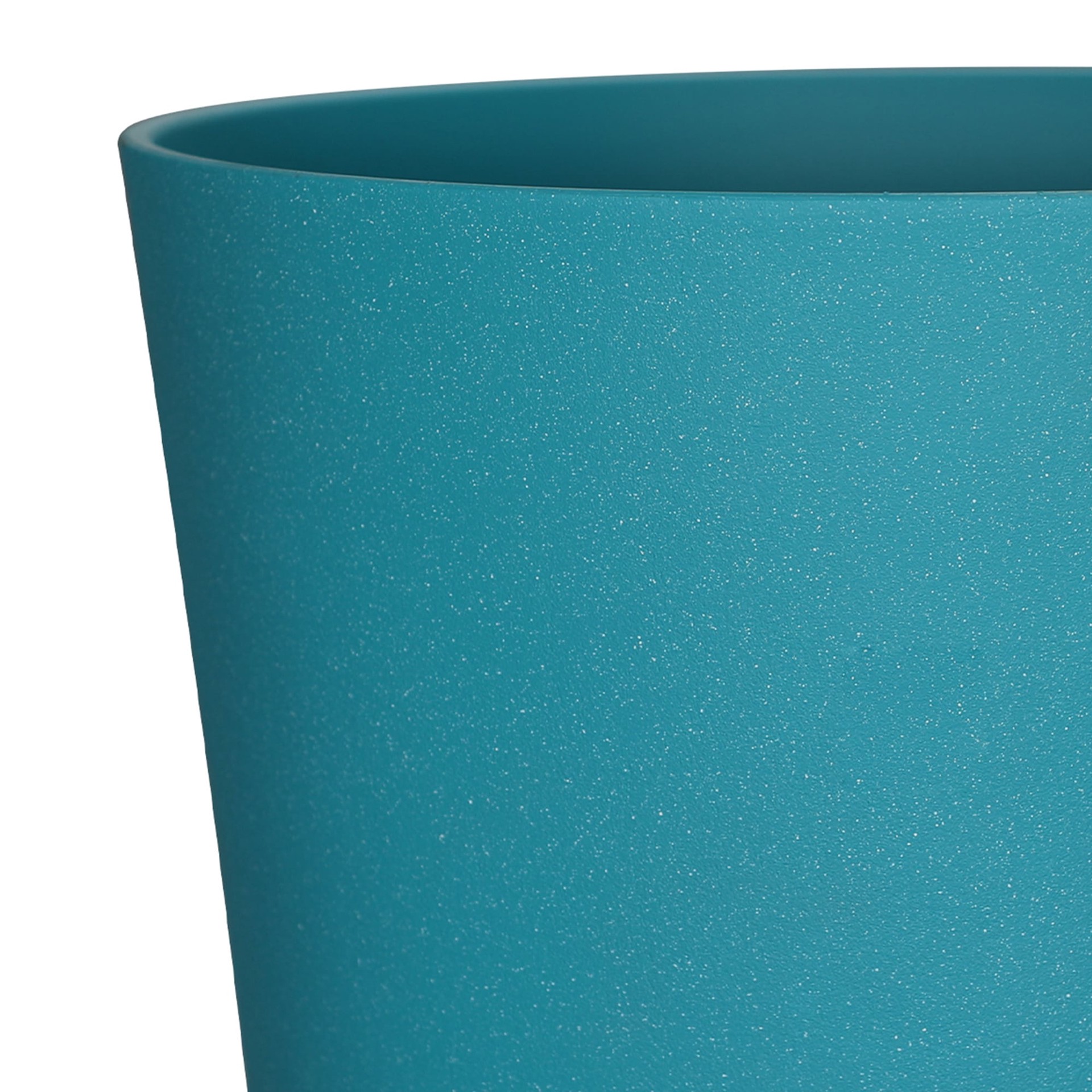 slide 5 of 6, allen + roth Round 11.46-in W x 11.46-in L Blue Recycled plastic Indoor/Outdoor Planter, 1 ct