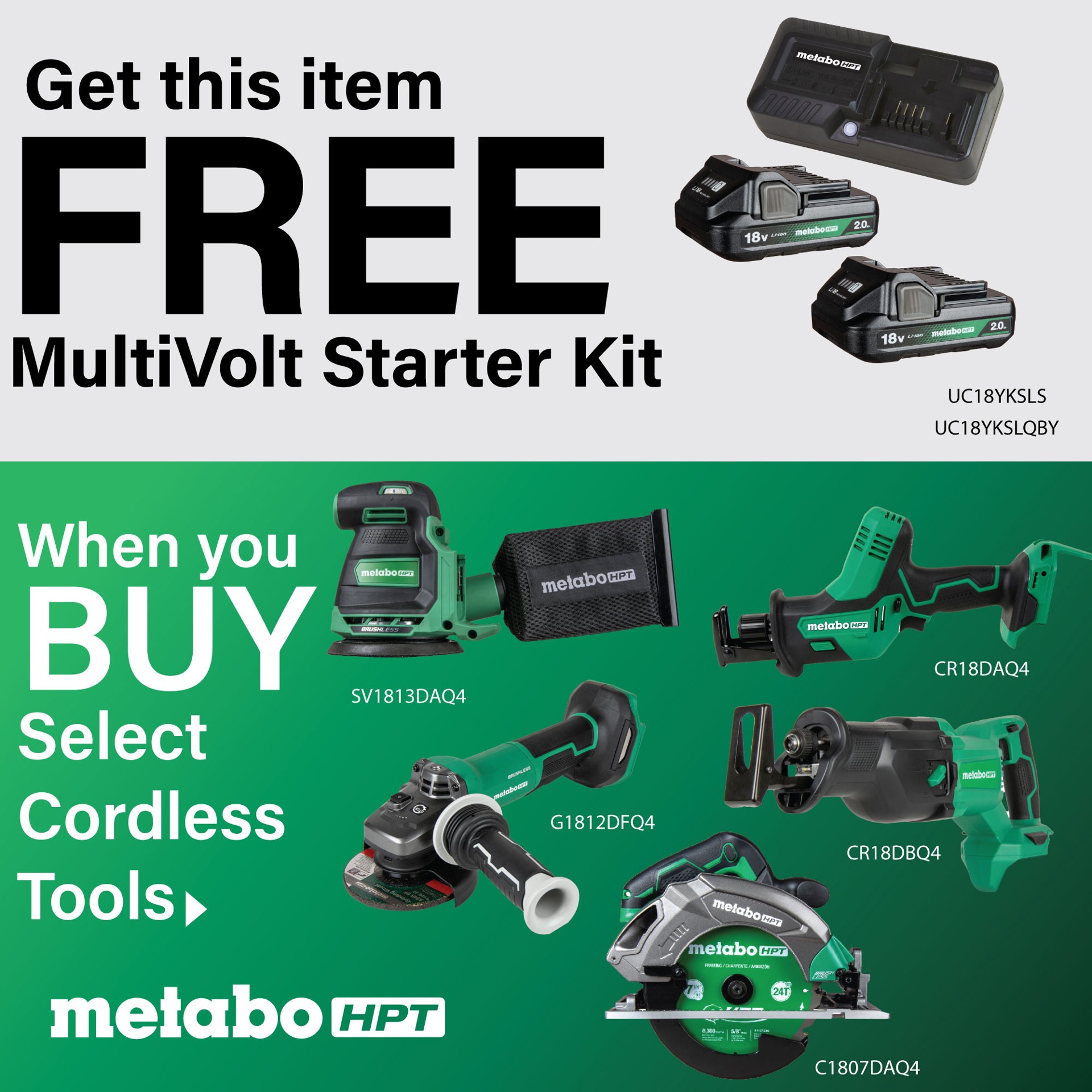 slide 2 of 6, Metabo HPT MultiVolt 18 -Volt 2 -Pack Lithium-ion ( 2 Ah 2 Ah Battery and Charger ), 1 ct