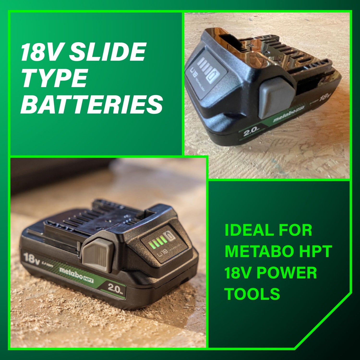 slide 3 of 6, Metabo HPT MultiVolt 18 -Volt 2 -Pack Lithium-ion ( 2 Ah 2 Ah Battery and Charger ), 1 ct