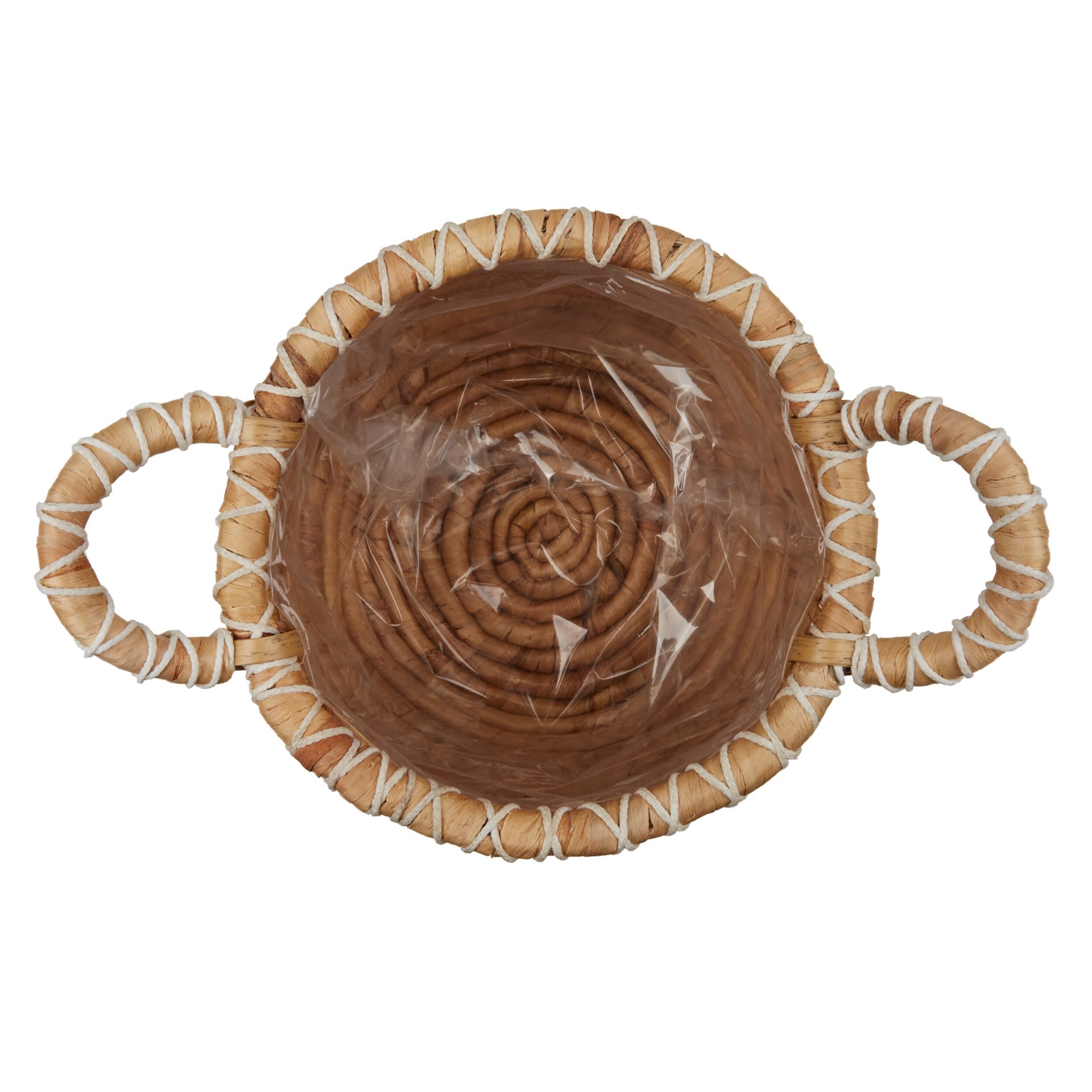 slide 5 of 6, Origin 21 Round 13.0-in W x 13.0-in L Brown Wicker Indoor Planter, 1 ct