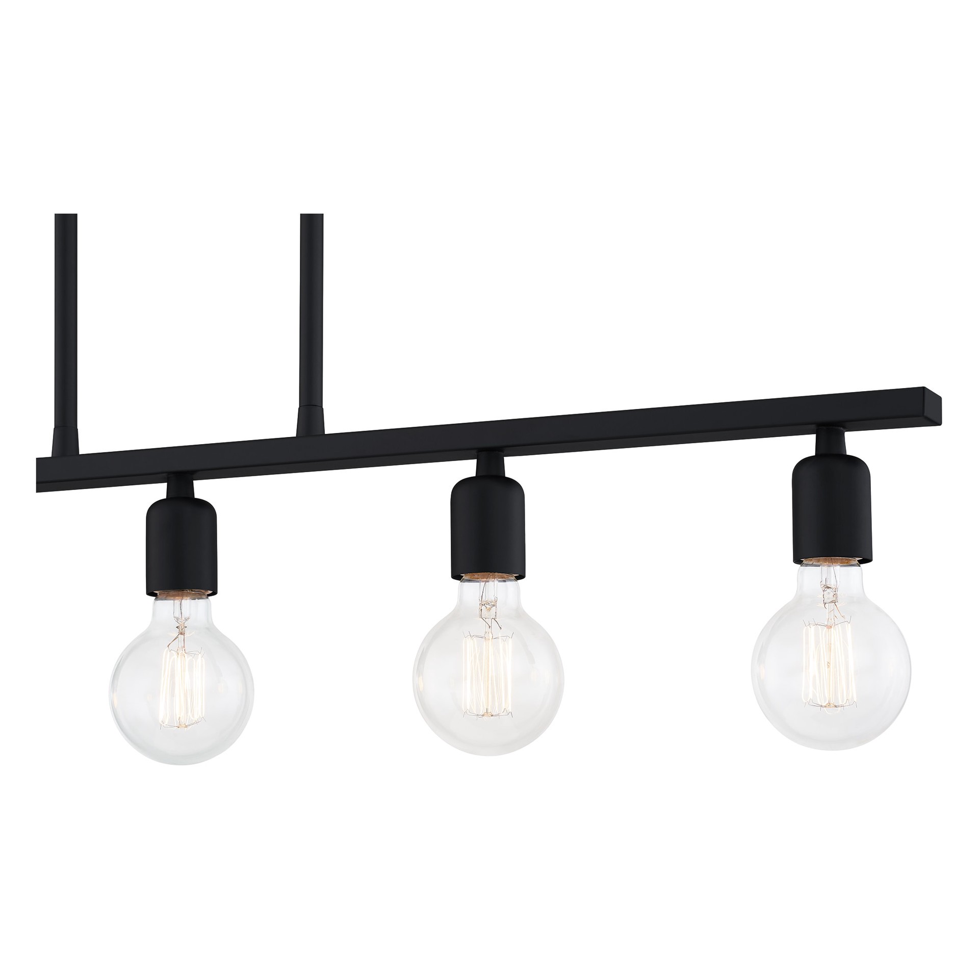 slide 6 of 6, Quoizel Pendle Brooke 5 -Light Matte Black Modern/contemporary Bare bulb For Use in Bathrooms, Bedrooms, Dining Rooms, Foyers, Kitchens, Living Rooms Chandelier, 1 ct
