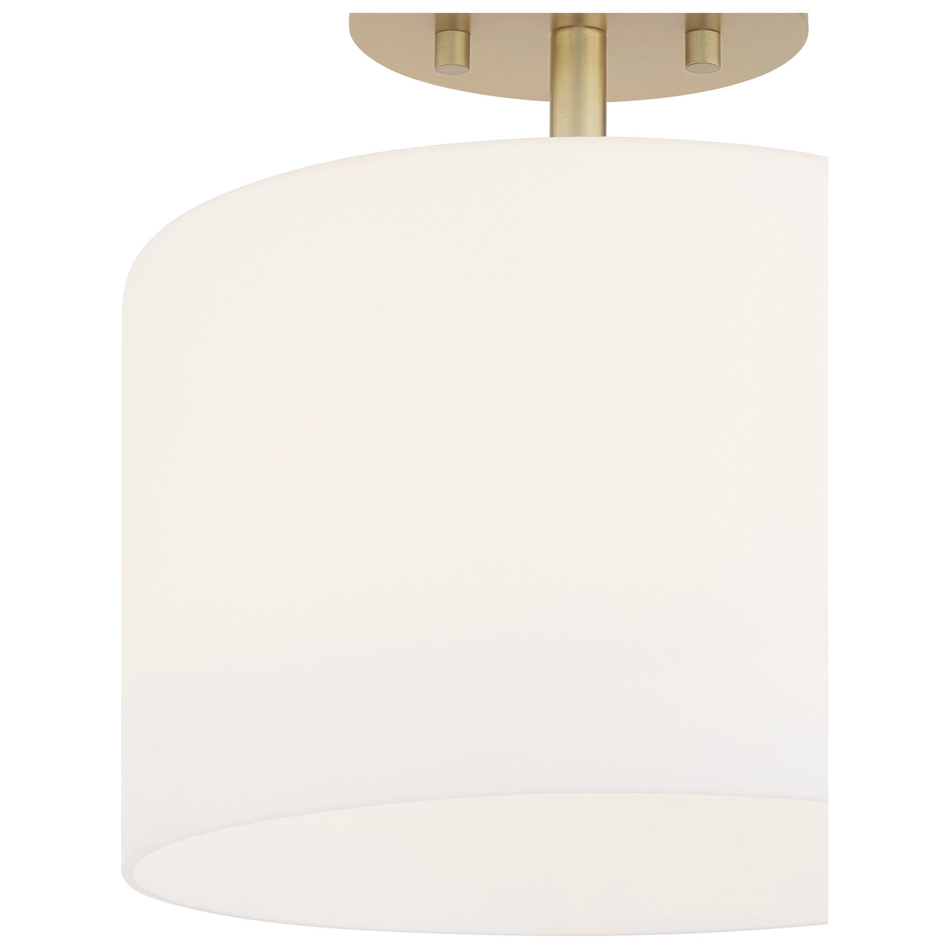 slide 5 of 6, Quoizel Vista 1 -Light 10-in Brushed Gold Semi Flush Mount Light, 1 ct