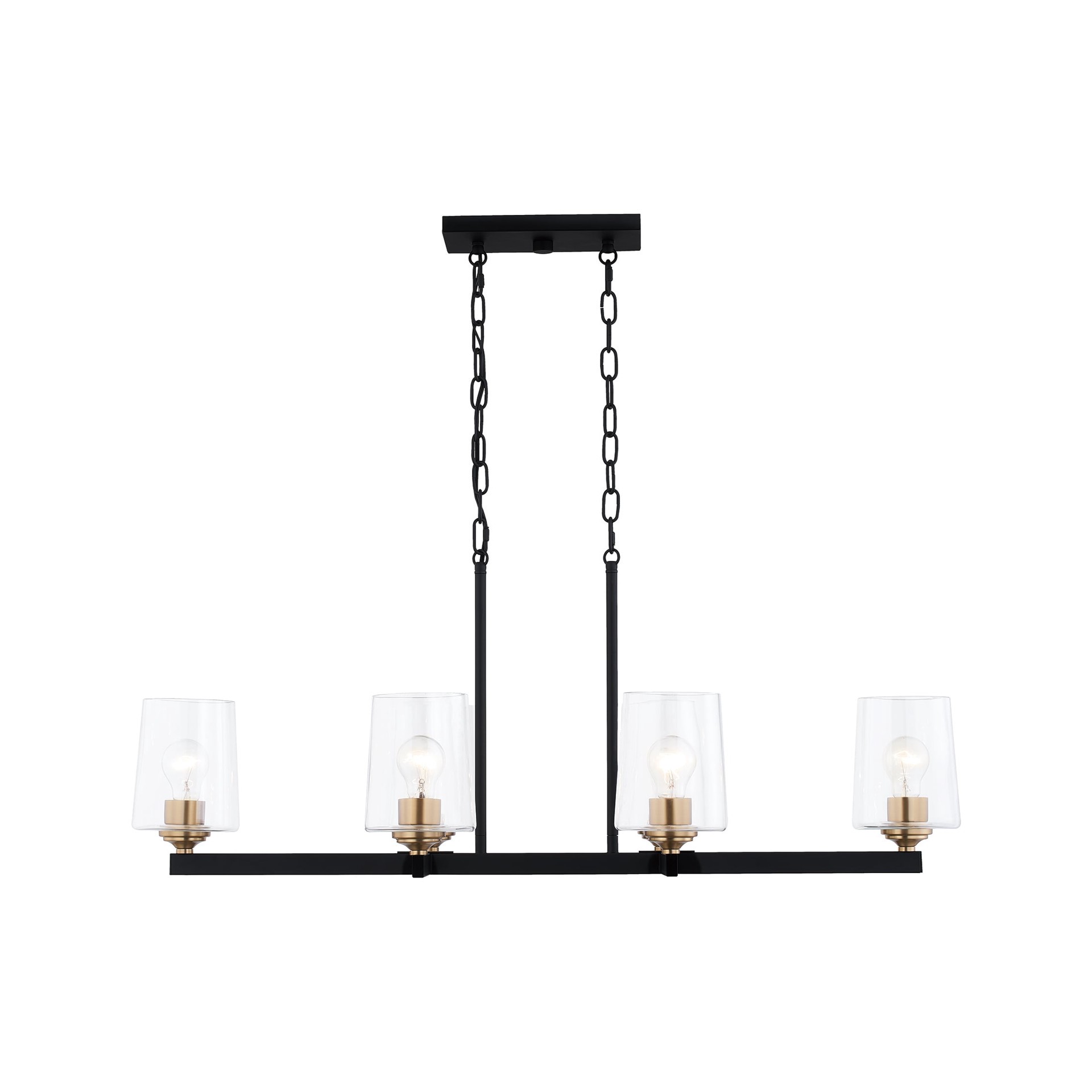 slide 3 of 6, Quoizel Whitlock 6 -Light Matte Black Modern/contemporary For Use in Bathrooms, Bedrooms, Dining Rooms, Foyers, Kitchens, Living Rooms Chandelier, 1 ct