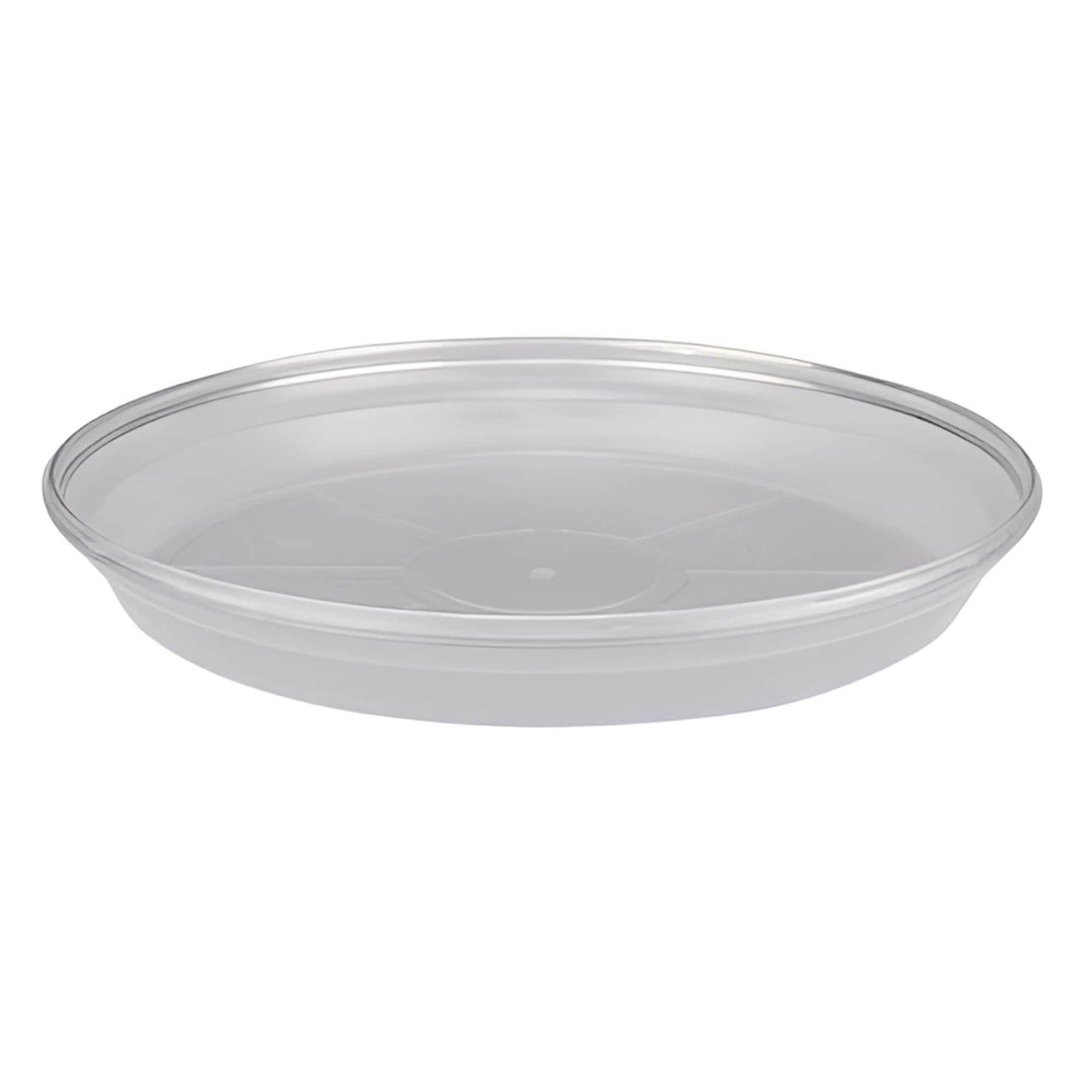slide 4 of 6, allen + roth 9.65-in Translucent Plastic Plant Saucer, 1 ct
