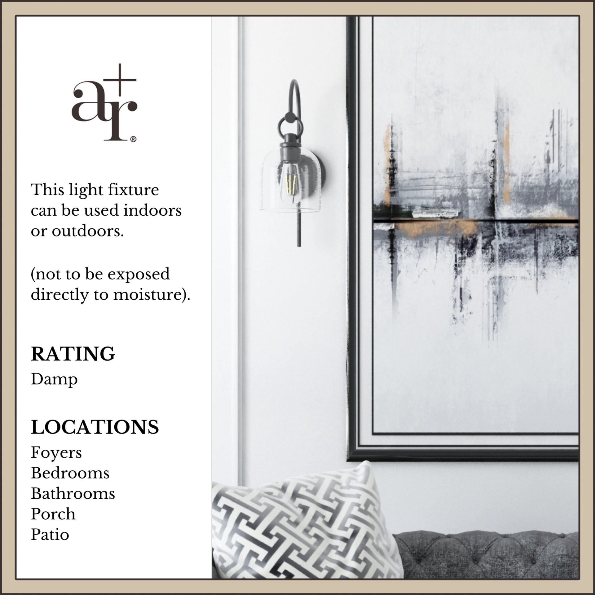 slide 5 of 6, allen + roth Berlant 5-in W 1 -Light Matte Black Vintage Wall Sconce, 1 ct