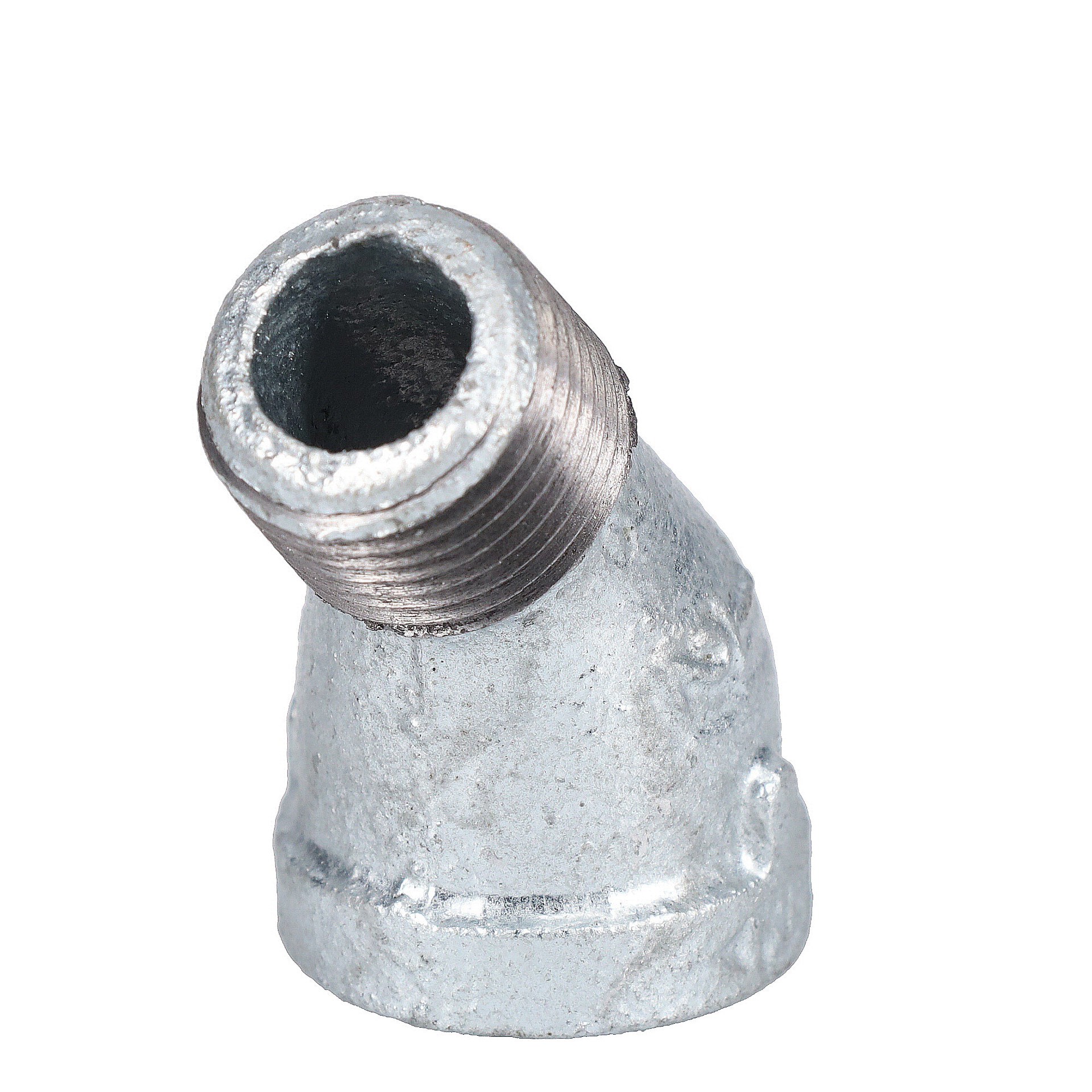 slide 2 of 6, RELIABILT 3/4-in x 3/4-in 45-Degree Galvanized Street Elbow, 1 ct
