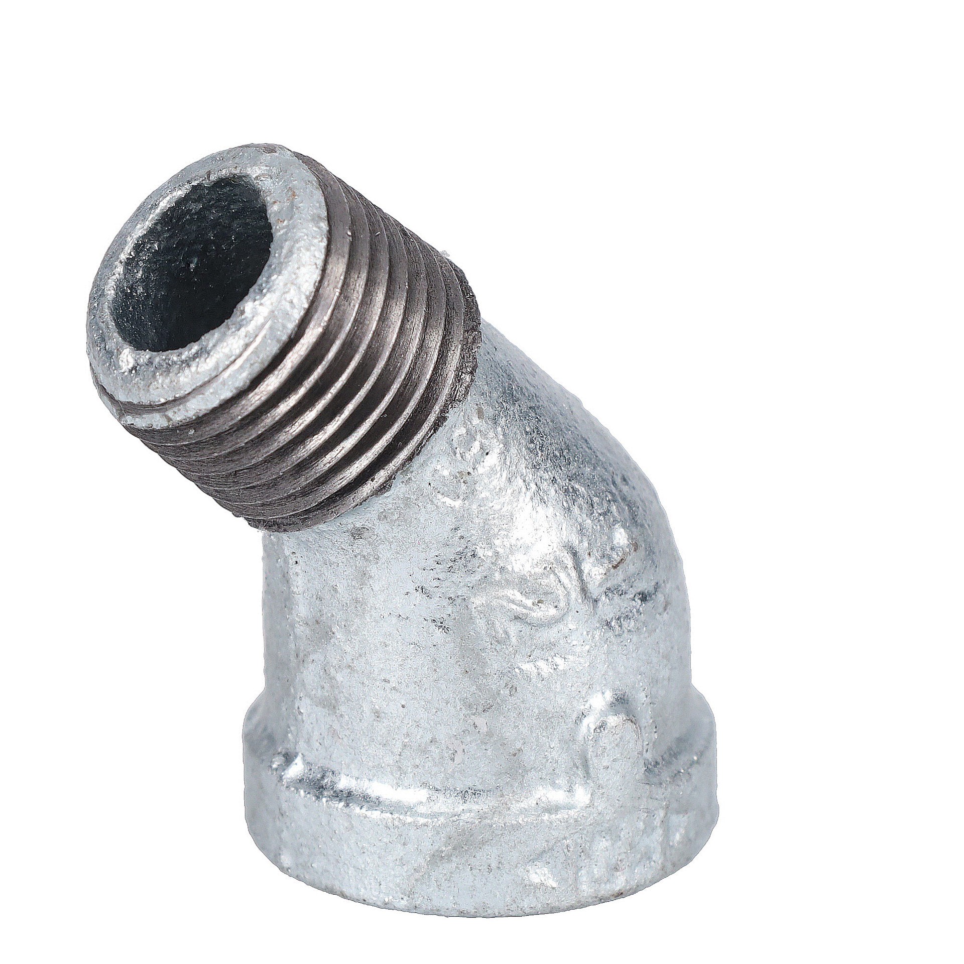 slide 3 of 6, RELIABILT 3/4-in x 3/4-in 45-Degree Galvanized Street Elbow, 1 ct