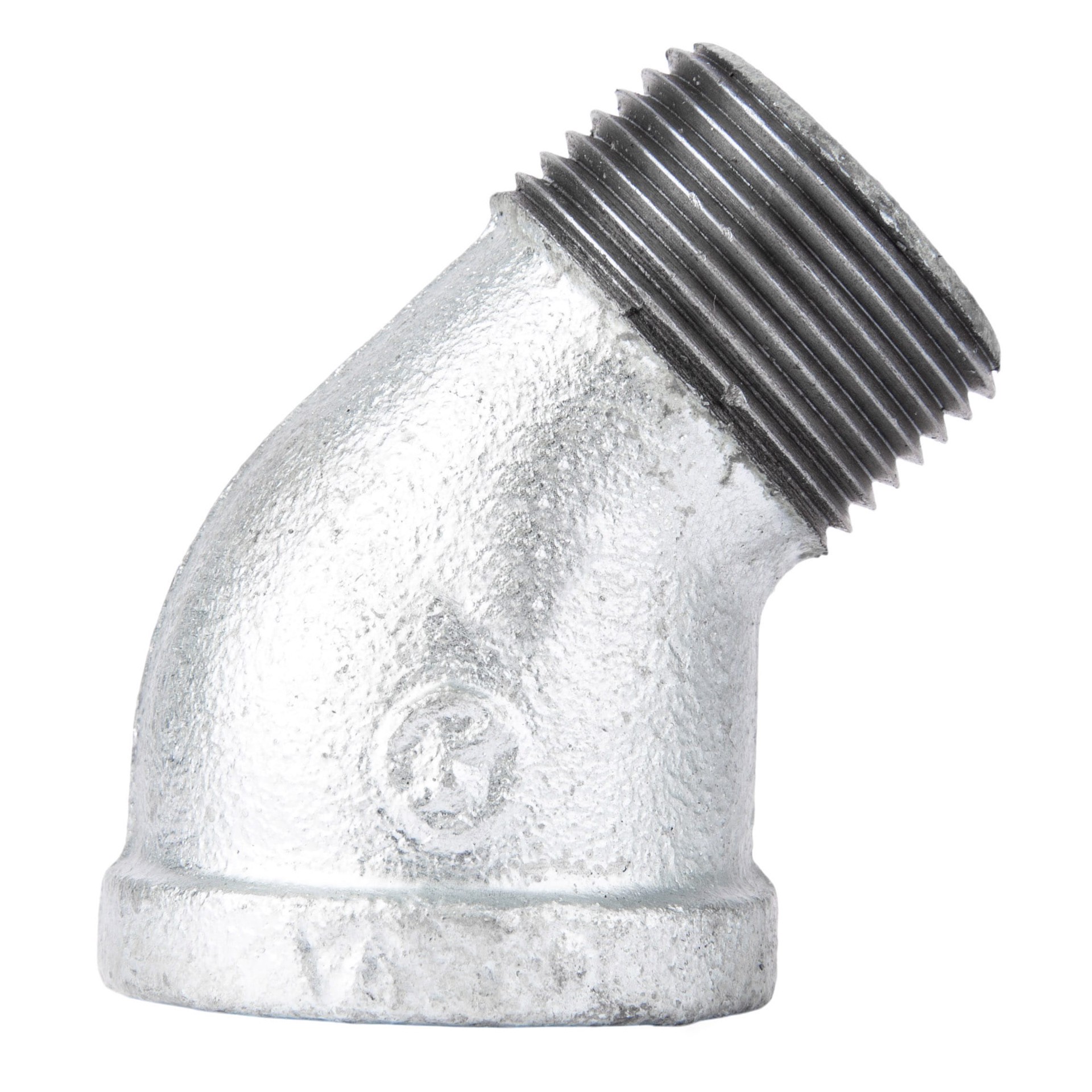 slide 1 of 6, RELIABILT 3/4-in x 3/4-in 45-Degree Galvanized Street Elbow, 1 ct