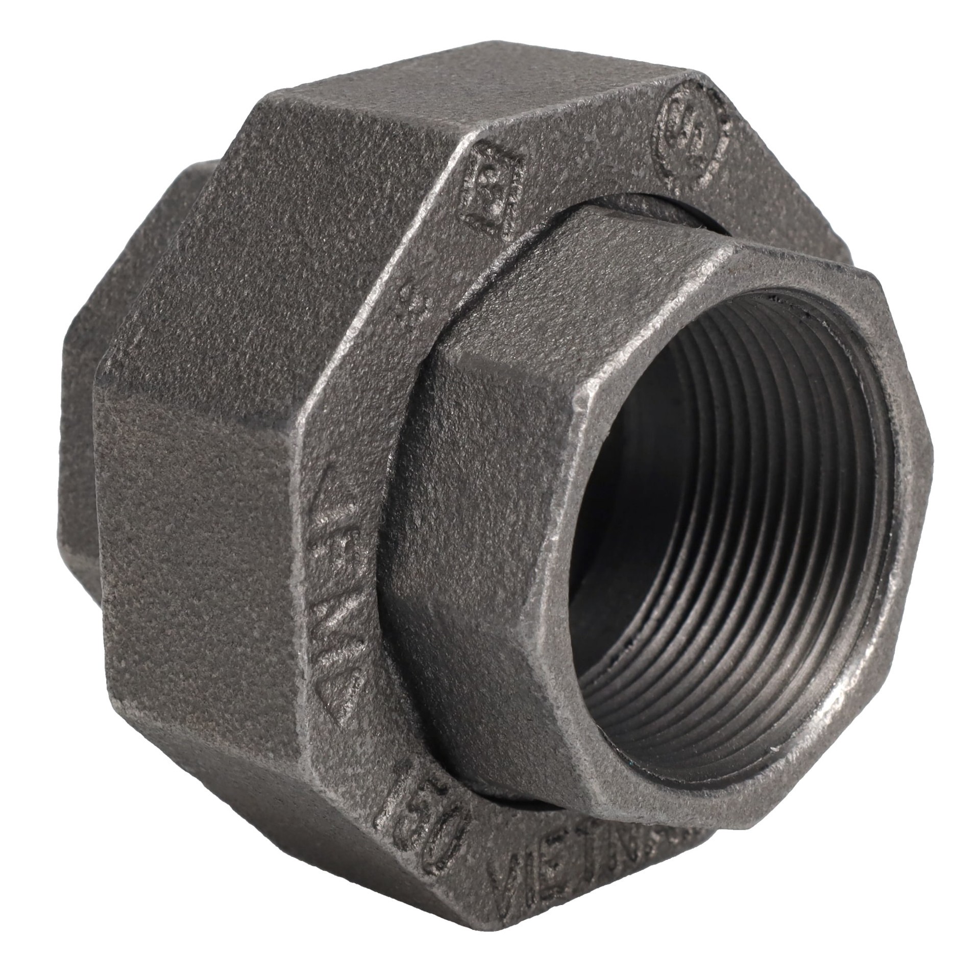 slide 3 of 6, RELIABILT 1-1/2-in Black Iron Union, 1 ct