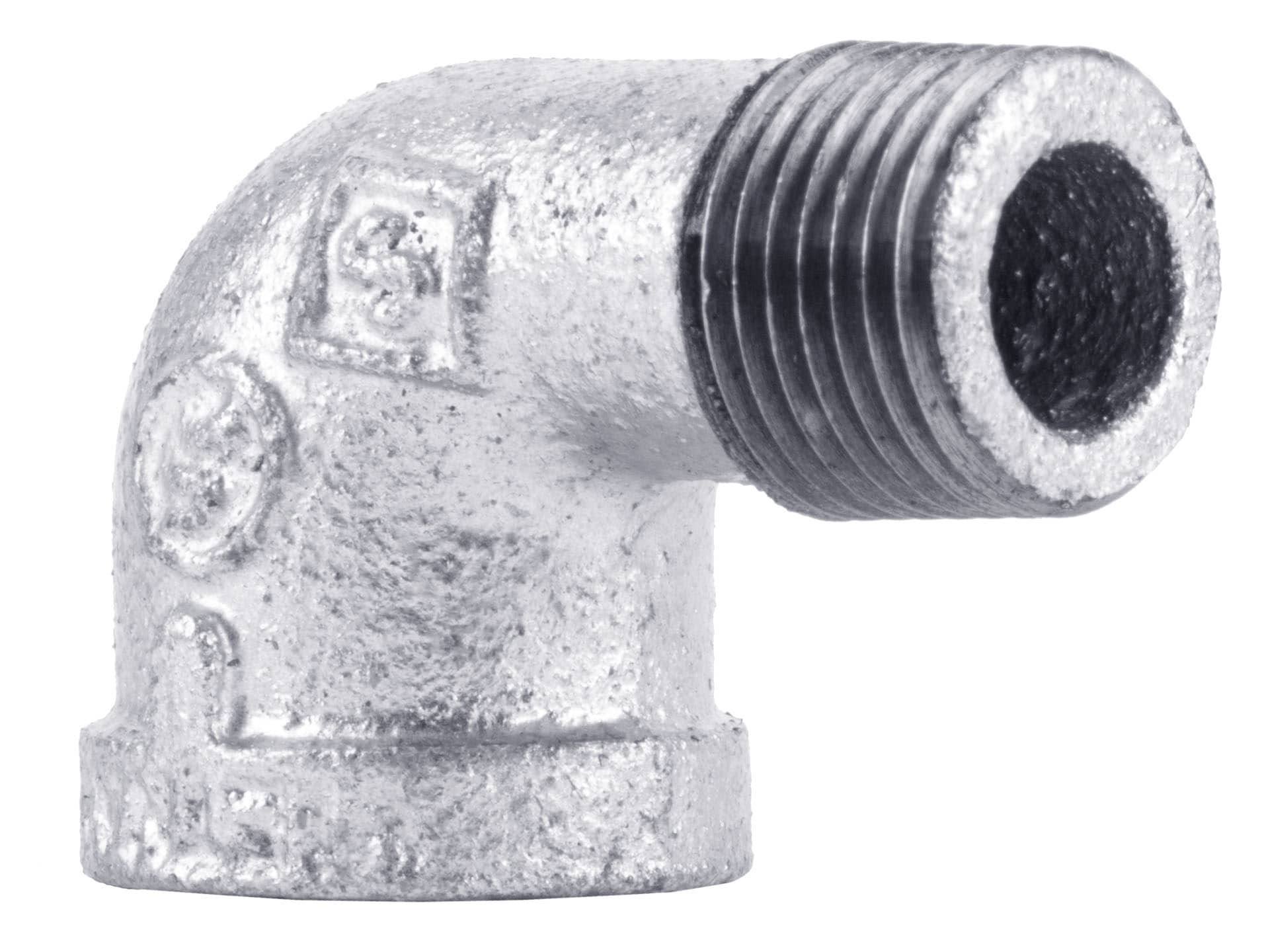 slide 3 of 6, RELIABILT 1/2-in x 1/2-in 90-Degree Galvanized Street Elbow, 1 ct