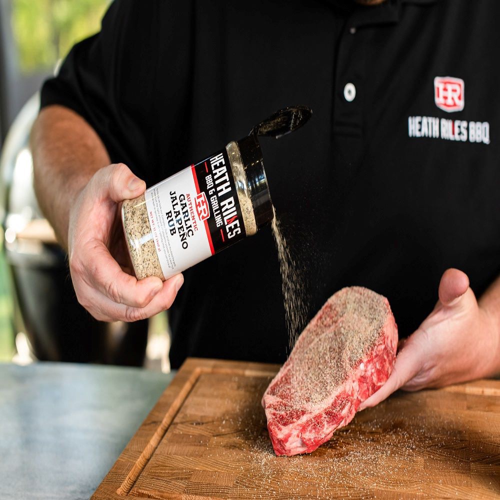 slide 2 of 3, HEATH RILES BBQ & Grilling 12-oz Garlic Jalapeno Rub/Seasoning, 1 ct