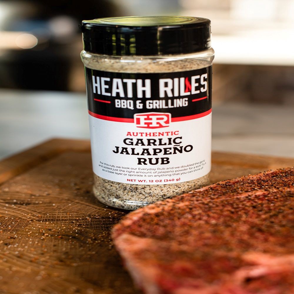 slide 3 of 3, HEATH RILES BBQ & Grilling 12-oz Garlic Jalapeno Rub/Seasoning, 1 ct