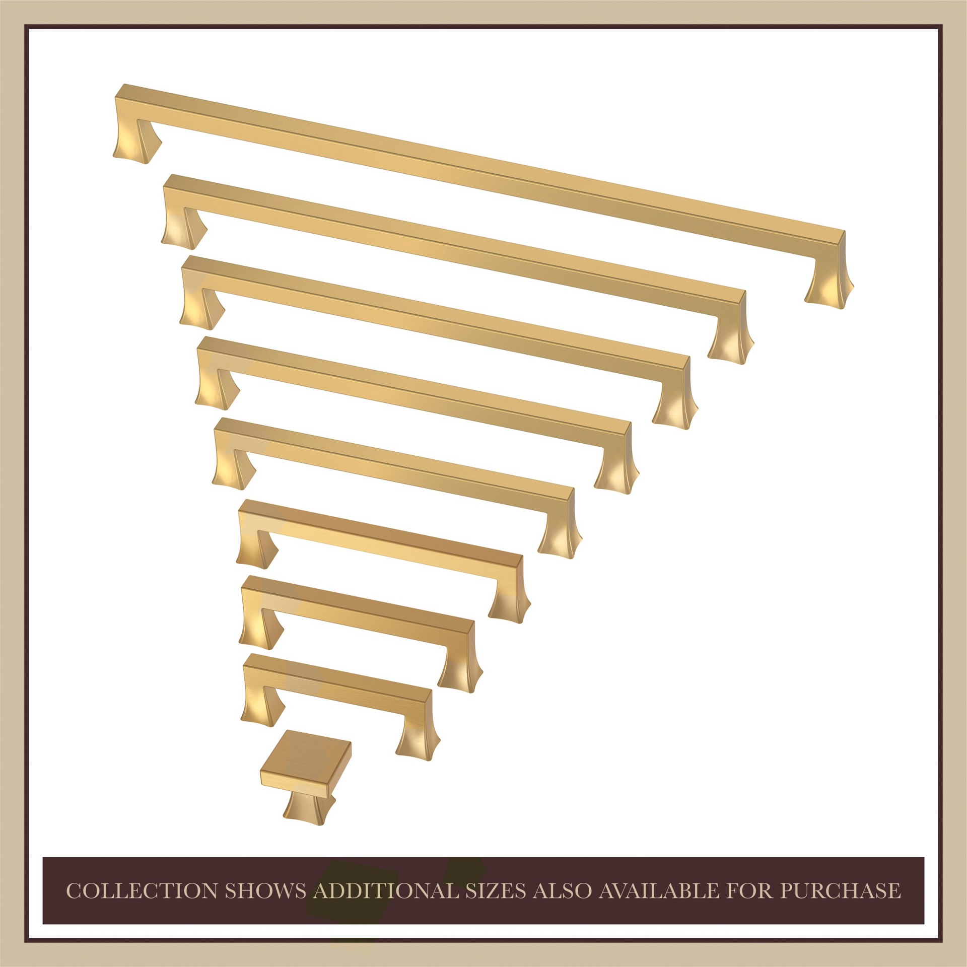 slide 3 of 6, allen + roth Margaret 5-1/16-in , 128mm Center to Center Brushed Brass Arch Handle Drawer Pull, 1 ct