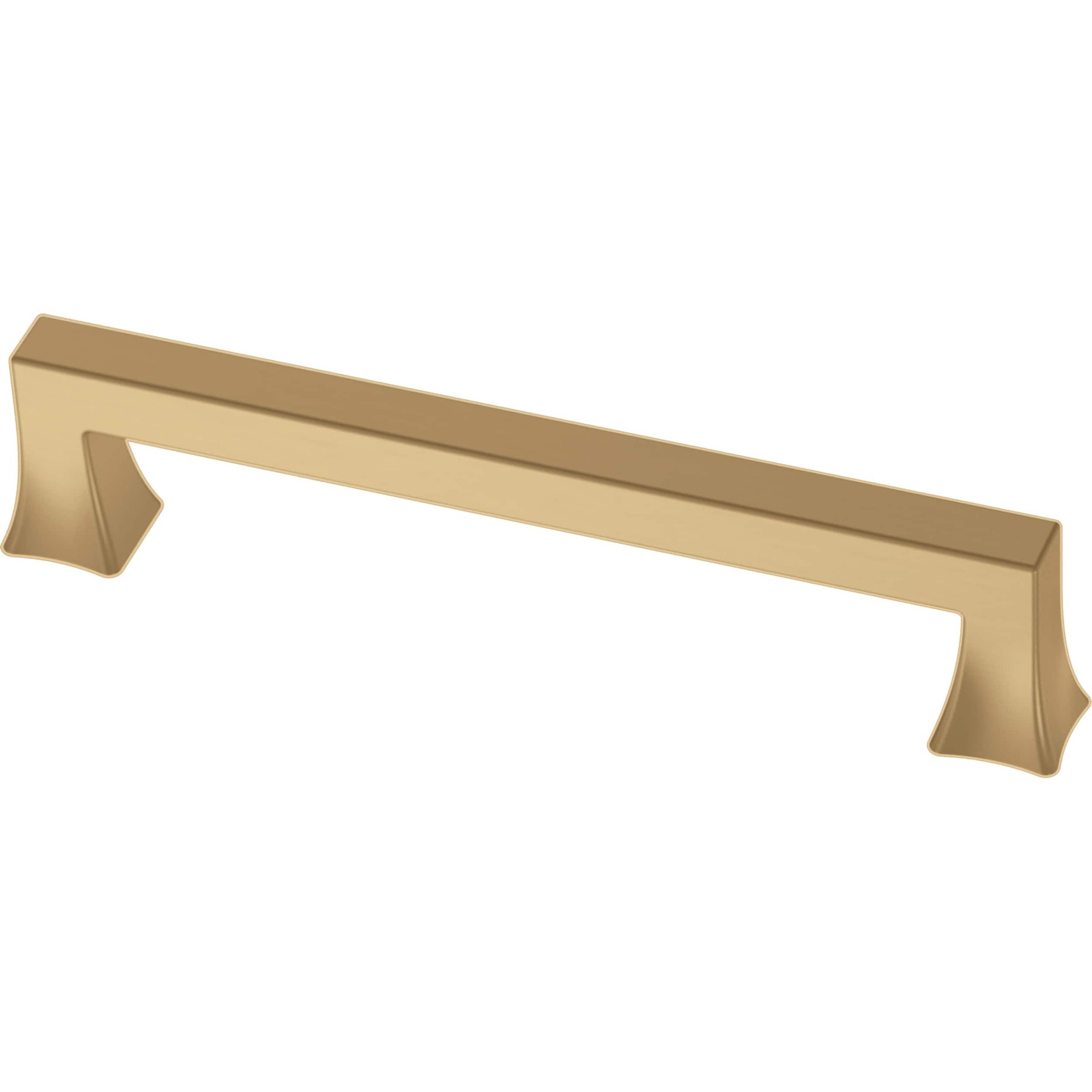 slide 1 of 6, allen + roth Margaret 5-1/16-in , 128mm Center to Center Brushed Brass Arch Handle Drawer Pull, 1 ct