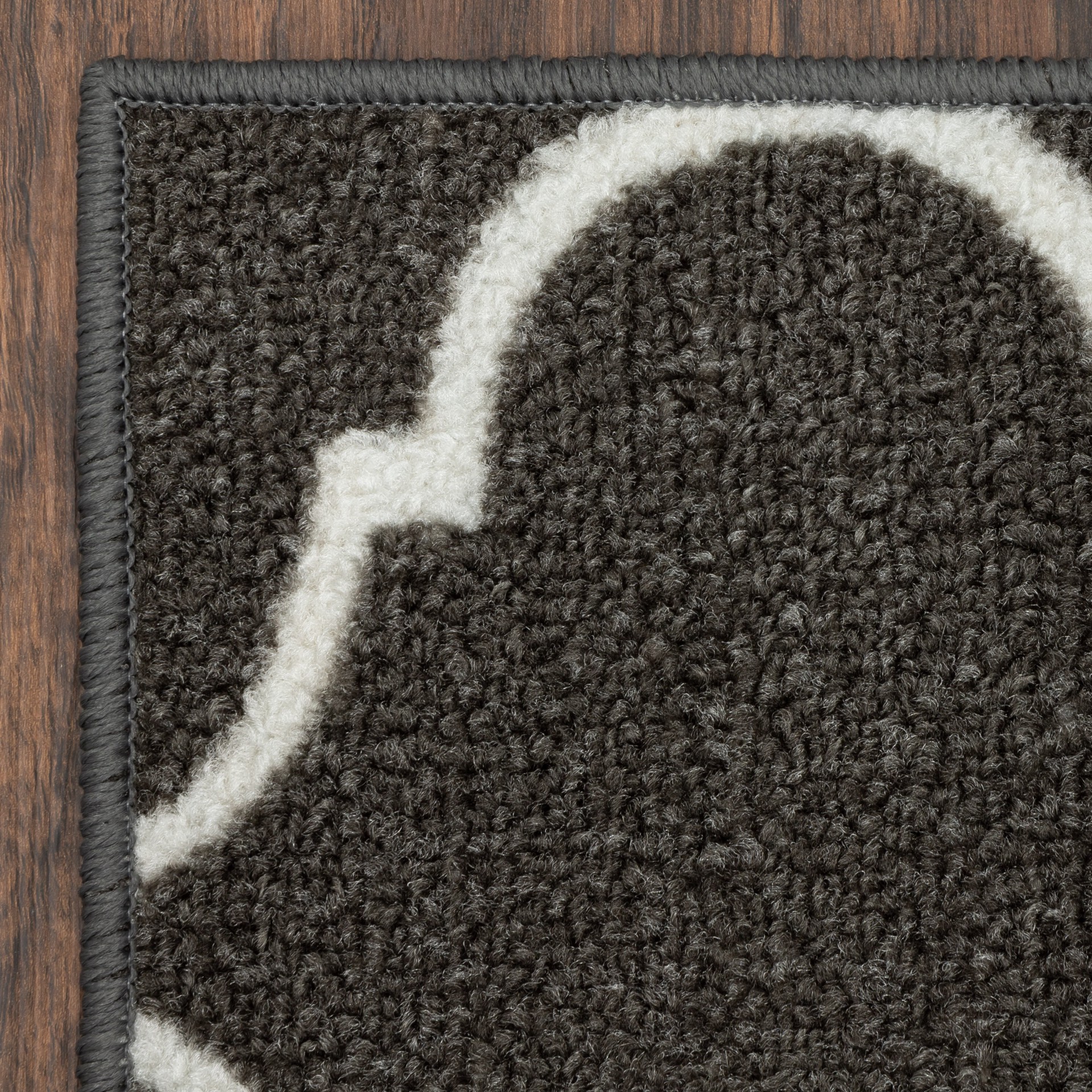 slide 5 of 6, Style Selections 2 x 4 (ft) Tufted Polyester Gray Rectangular Indoor Trellis Global Machine washable Throw rug, 1 ct