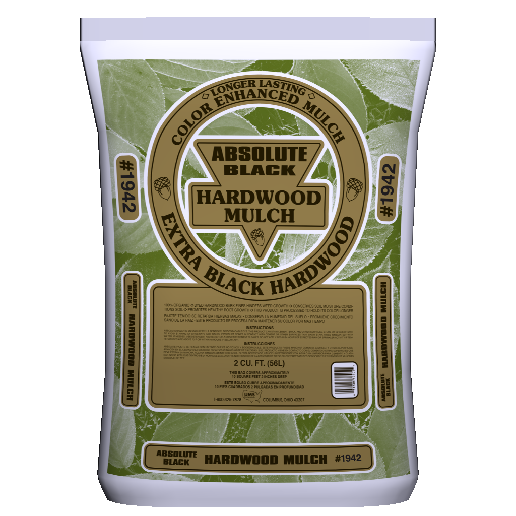 slide 1 of 6, Absolute Black Fine Mulch 1.5-cu ft Black Hardwood Fine Mulch, 1 ct