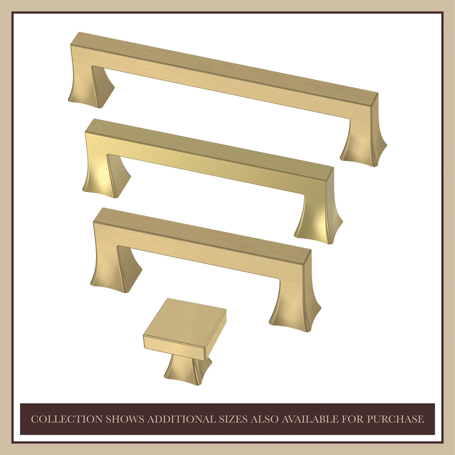 slide 3 of 6, allen + roth Margaret 3-3/4-in , 96mm Center to Center Brushed Brass Arch Handle Drawer Pull, 1 ct