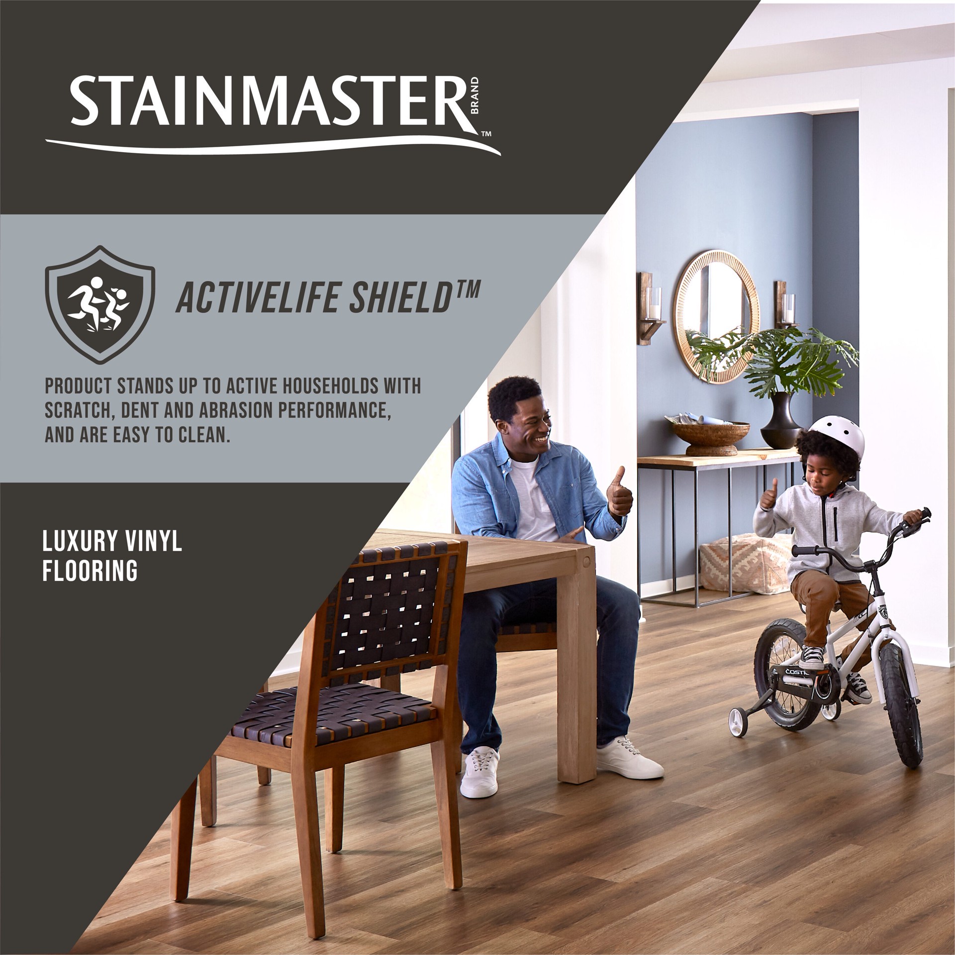 slide 2 of 6, STAINMASTER Summit Oak 12-mil x 7-in W x 48-in L Waterproof Luxury Vinyl Plank Flooring ( 18.78-sq ft Carton ), 1 ct