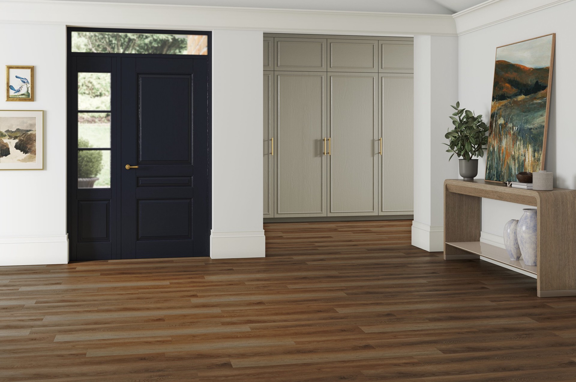 slide 3 of 6, STAINMASTER Sunflour Point Brown 12-mil x 7-in W x 48-in L Waterproof Interlocking Luxury Vinyl Plank Flooring (18.78-sq ft/ Carton), 1 ct