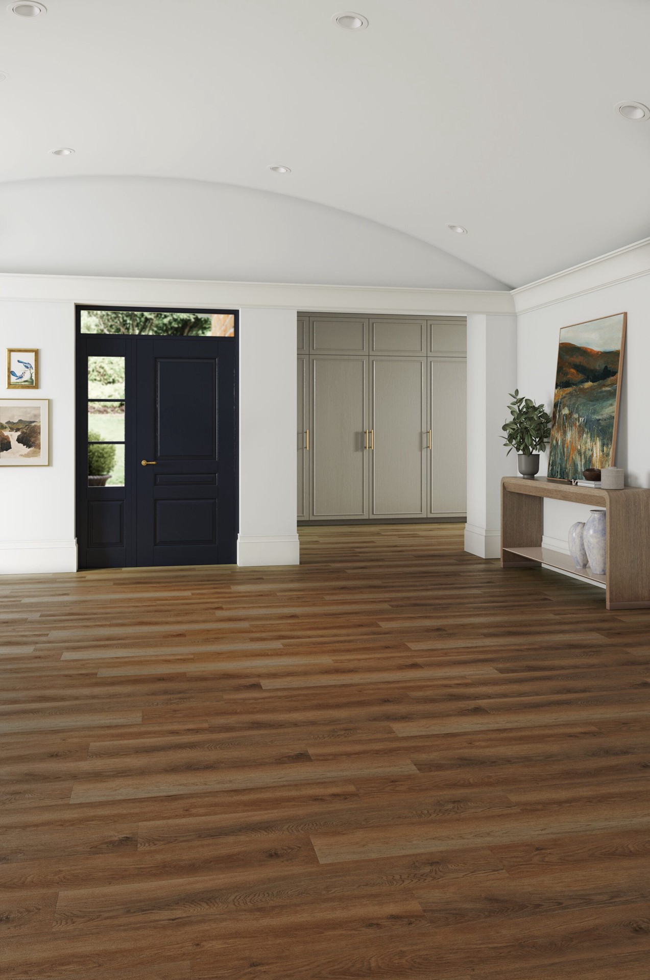 slide 5 of 6, STAINMASTER Sunflour Point Brown 12-mil x 7-in W x 48-in L Waterproof Interlocking Luxury Vinyl Plank Flooring (18.78-sq ft/ Carton), 1 ct