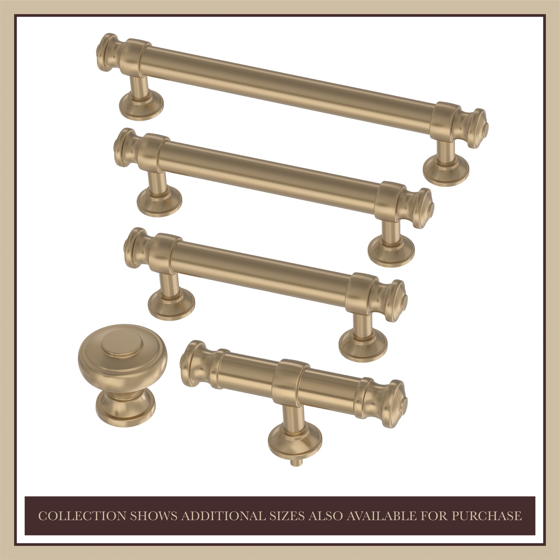 slide 3 of 6, allen + roth Bryn 3-in Champagne Bronze Round Contemporary Cabinet Knob, 1 ct