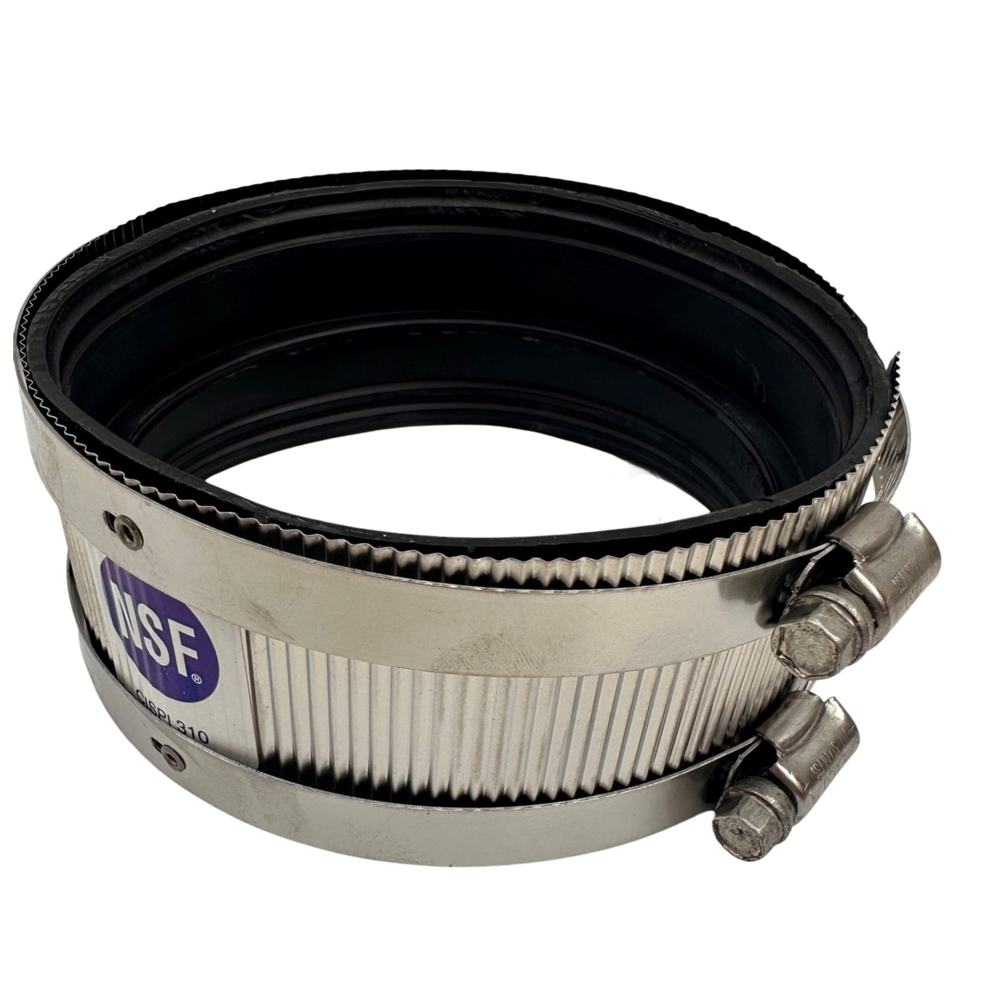 slide 2 of 5, IDEAL-TRIDON 4-in. PVC No Hub Coupling for Cast Iron DWV Pipe - NSF Certified, IAPMO and CSA Listed, 1 ct