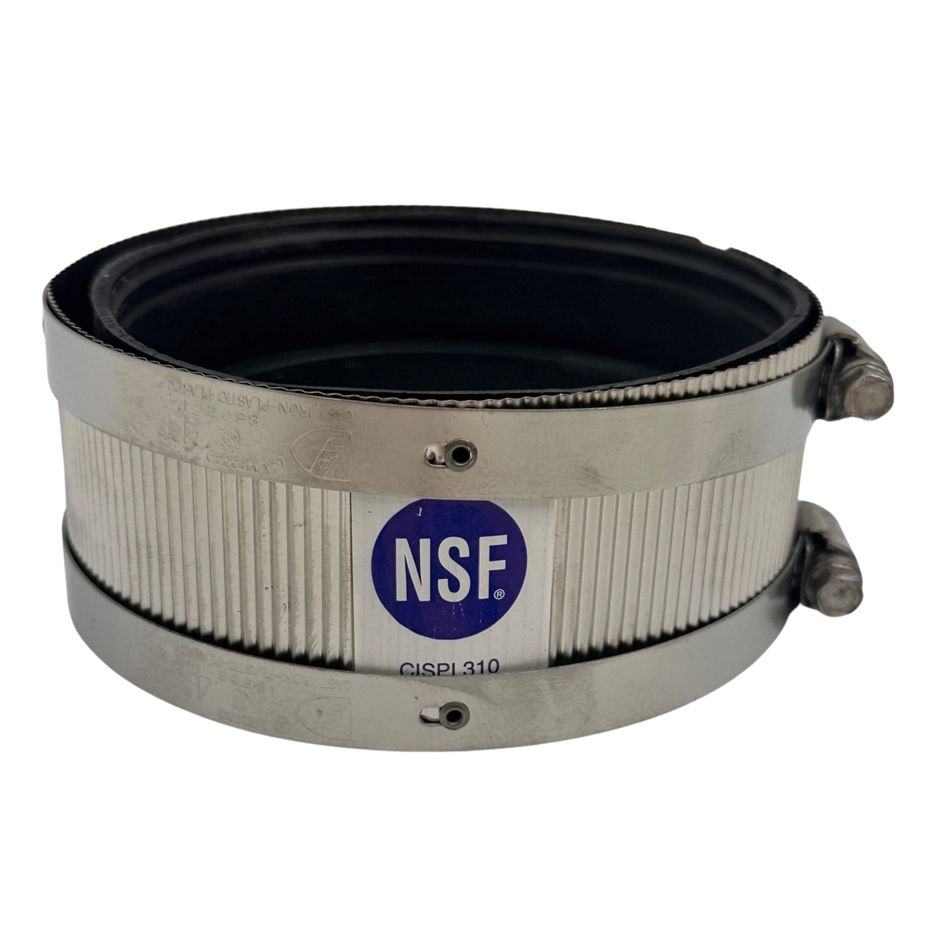 slide 1 of 5, IDEAL-TRIDON 4-in. PVC No Hub Coupling for Cast Iron DWV Pipe - NSF Certified, IAPMO and CSA Listed, 1 ct