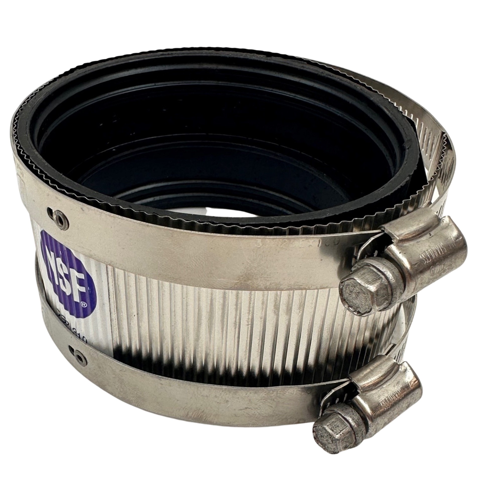 slide 2 of 5, IDEAL-TRIDON 3-in. PVC No Hub Coupling for Cast Iron DWV Pipe - NSF Certified, IAPMO & CSA Listed, 1 ct