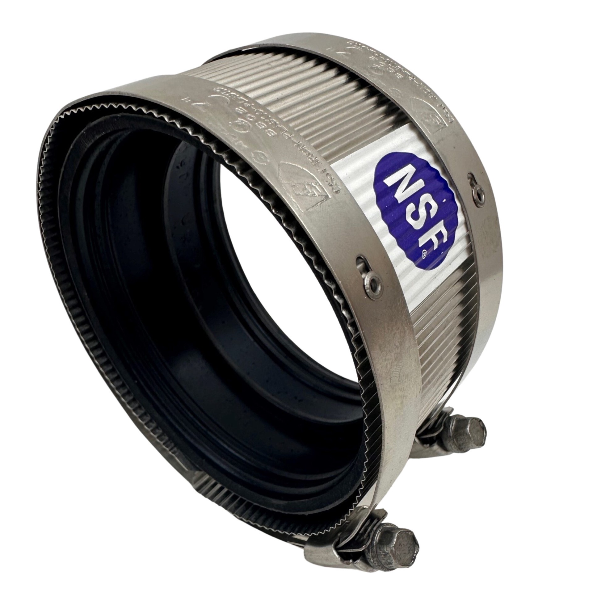 slide 4 of 5, IDEAL-TRIDON 3-in. PVC No Hub Coupling for Cast Iron DWV Pipe - NSF Certified, IAPMO & CSA Listed, 1 ct