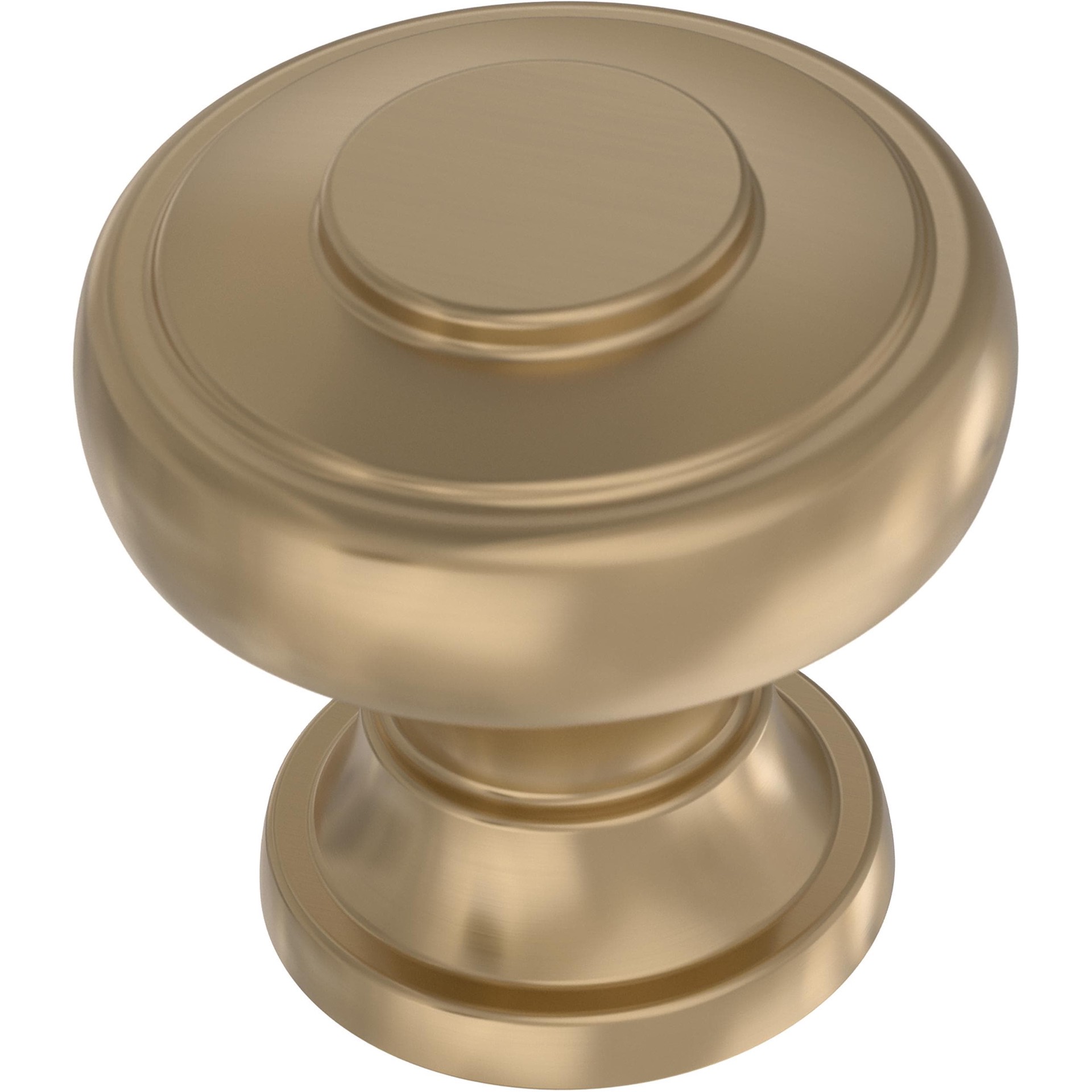 slide 1 of 6, allen + roth Bryn 1-3/16-in Champagne Bronze Round Contemporary Cabinet Knob, 1 ct